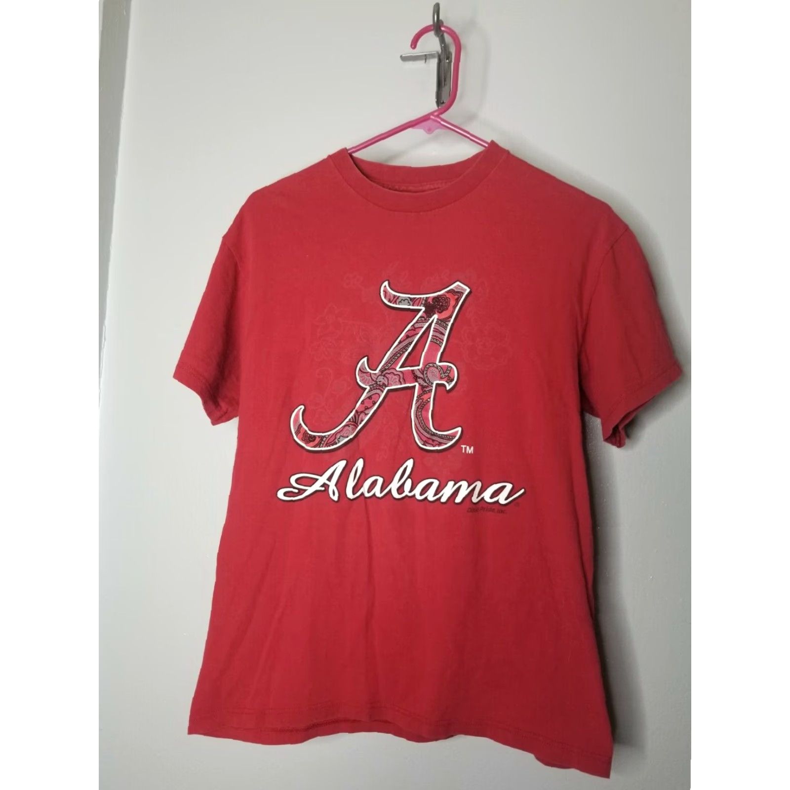 Gildan VINTAGE Retro Mens M ALABAMA CRIMSON TIDE Paisley Logo T-SHIRT Distressed Size US M / EU 48-50 / 2 - 2 Thumbnail