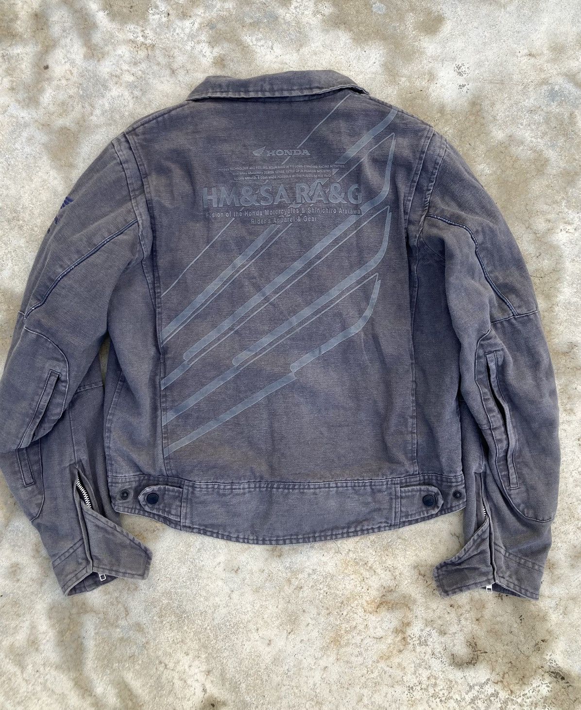 SHINICHIRO ARAKAWA Honda Shinichiro Arakawa Reflective Multi Pocket Moto Jakcet Size US M / EU 48-50 / 2 - 1 Thumbnail