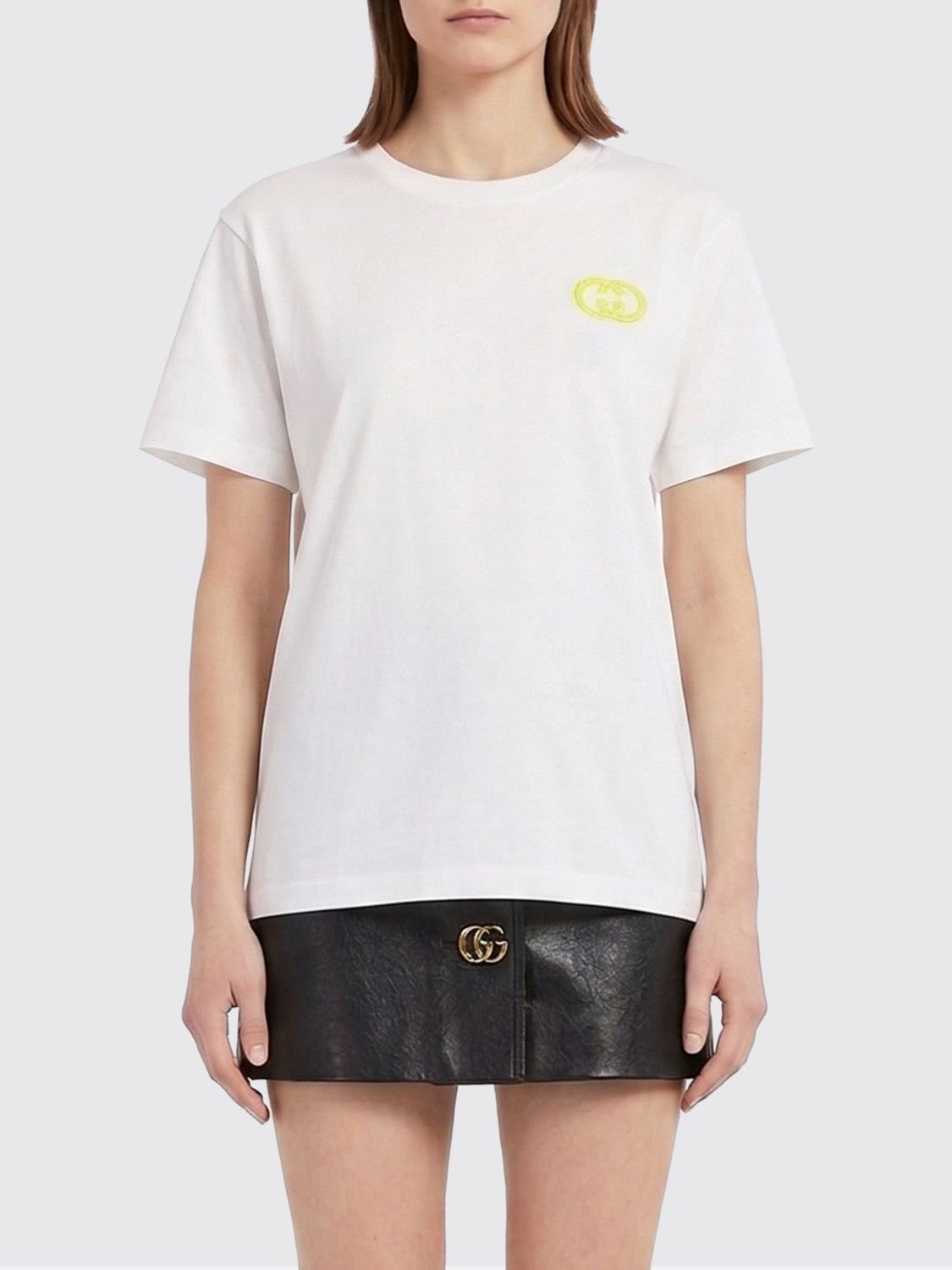 Gucci Gucci T-Shirt Woman White Size L / US 10 / IT 46 - 1 Thumbnail