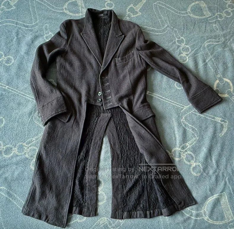 Yohji Yamamoto Yohji Yamamoto Runway Wool Coat. Size US M / EU 48-50 / 2 - 2 Thumbnail