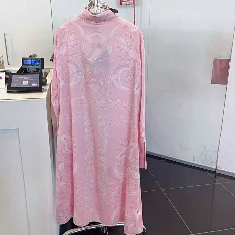 Versace Versace Baroque shirt dress Size L / US 10 / IT 46 - 2 Thumbnail
