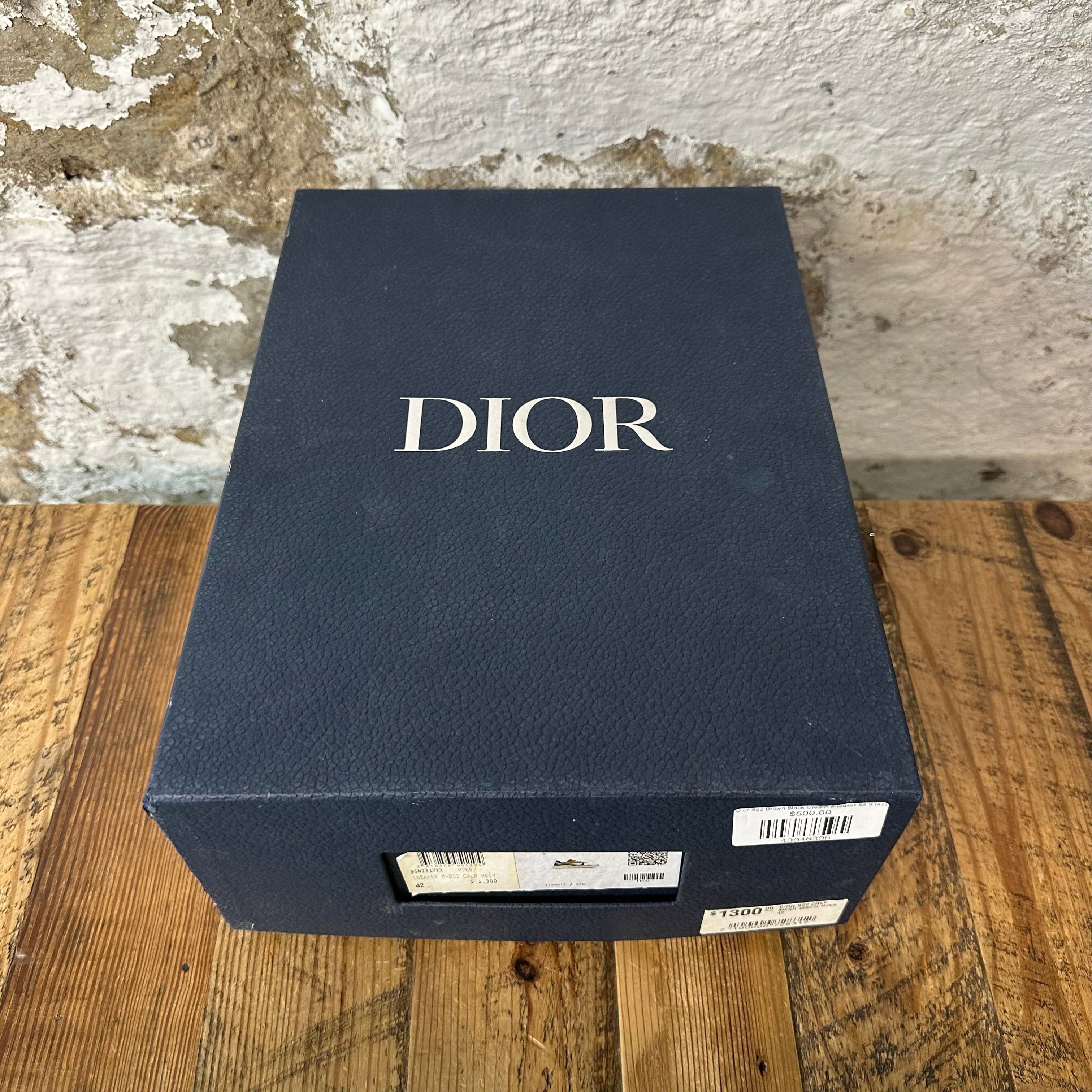 Dior Dior B22 Brown Black Cream Sneaker Sz 9 (42) Size US 9 / EU 42 - 8 Thumbnail