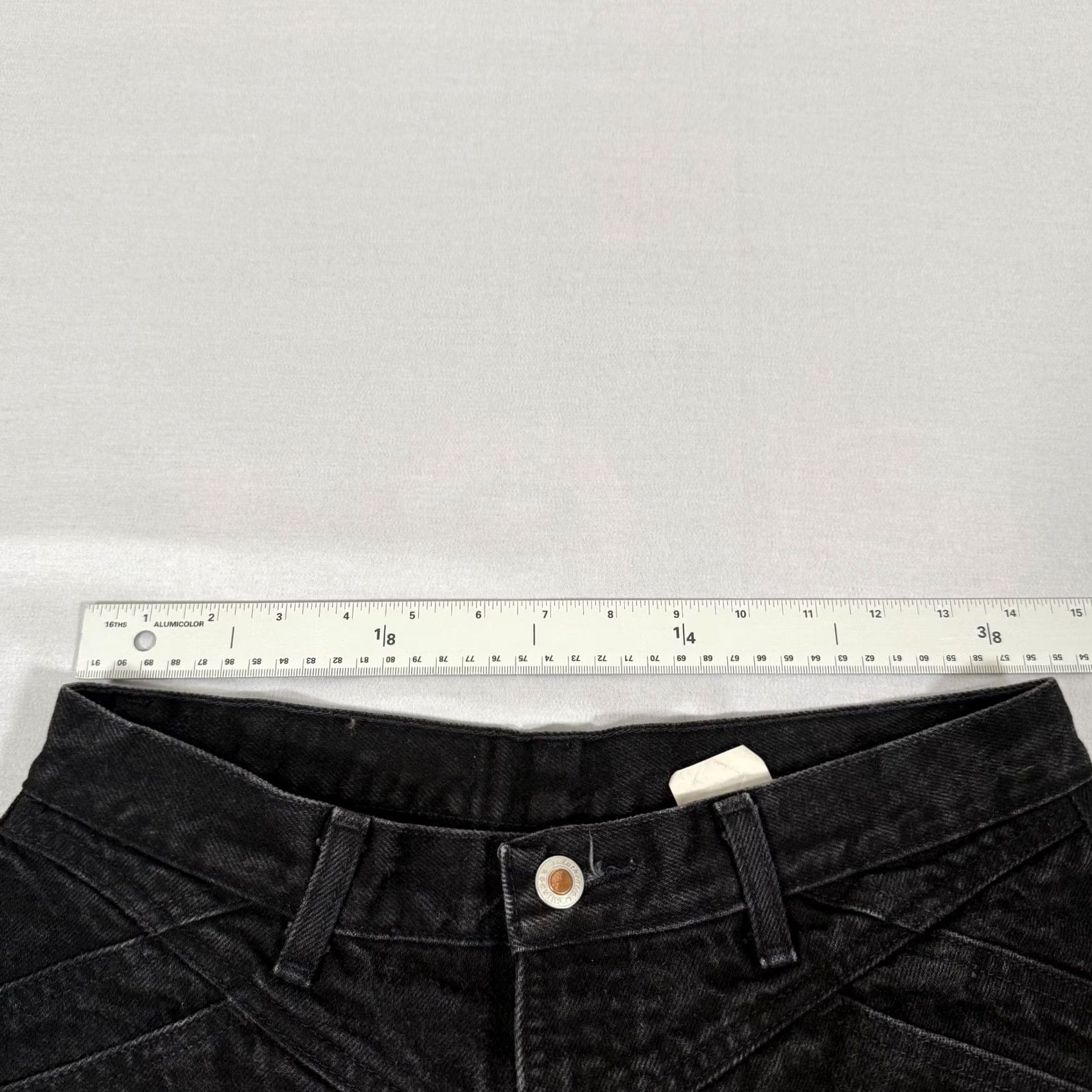 Vintage VINTAGE Rocky Mountain Jeans Womens 13 Black Slim Fit Denim Pants 90s Size 34" / US 12 / IT 48 - 7 Thumbnail