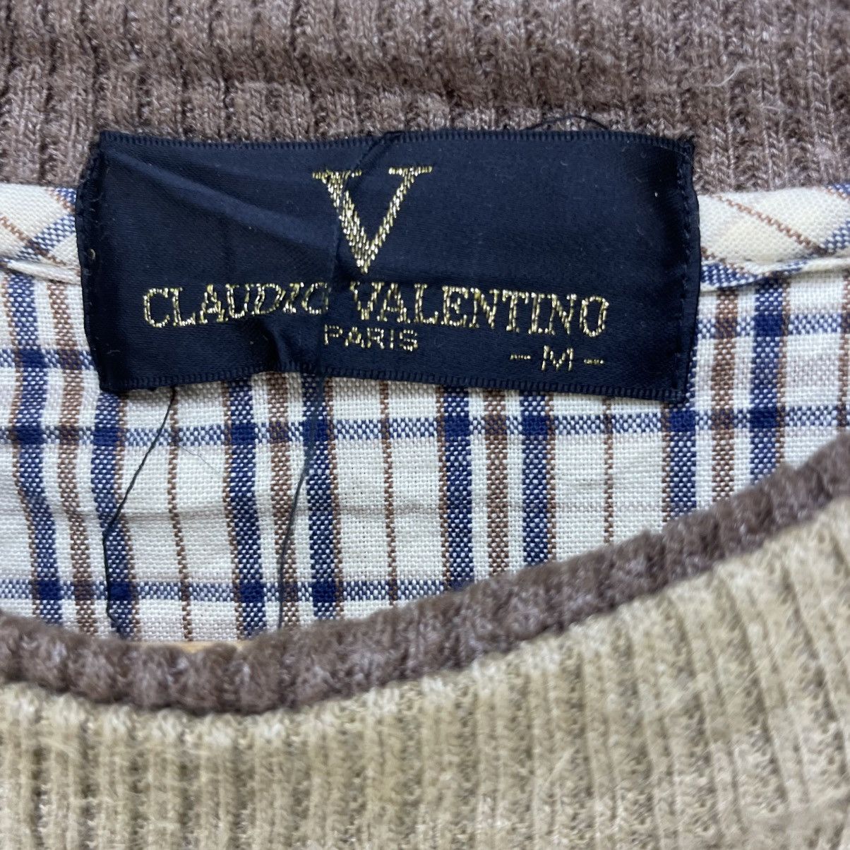 Valentino 💥Vintage Claudio Valentino Embroidery Logo Sweatshirt Size US M / EU 48-50 / 2 - 4 Thumbnail