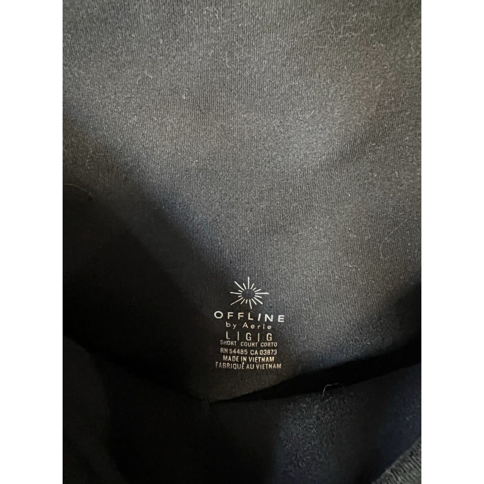 Vintage Offline Aerie Womens Leggings Cropped Size L Black Activewear Adult Womens Leggings Cropped 24in Inseam Baggy style Size 36" / US 14 / IT 50 - 3 Thumbnail