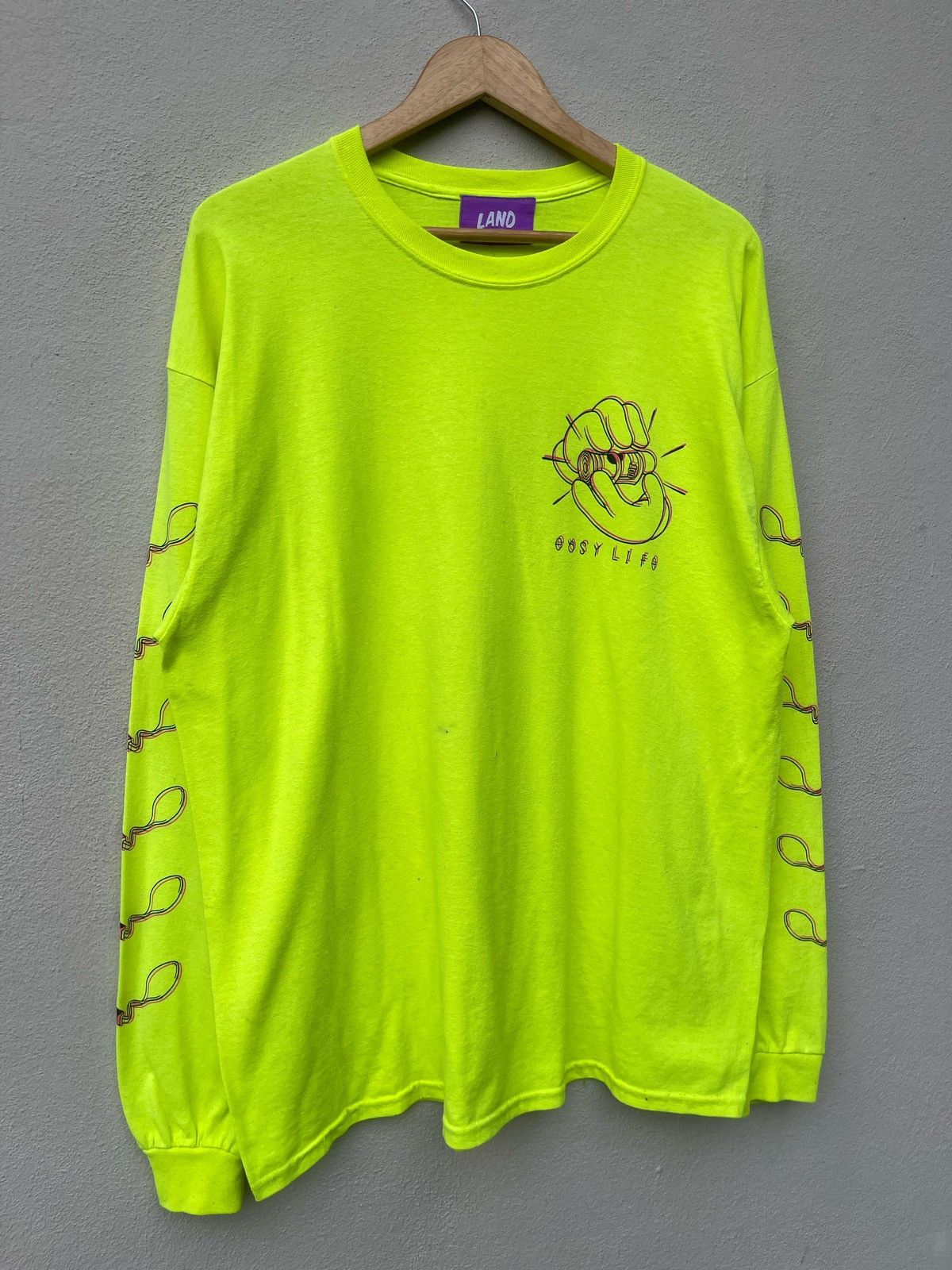 20471120 × Designer × Japanese Brand Land By Milkboy Easy Life Long Sleeve Tee Size US L / EU 52-54 / 3 - 5 Thumbnail