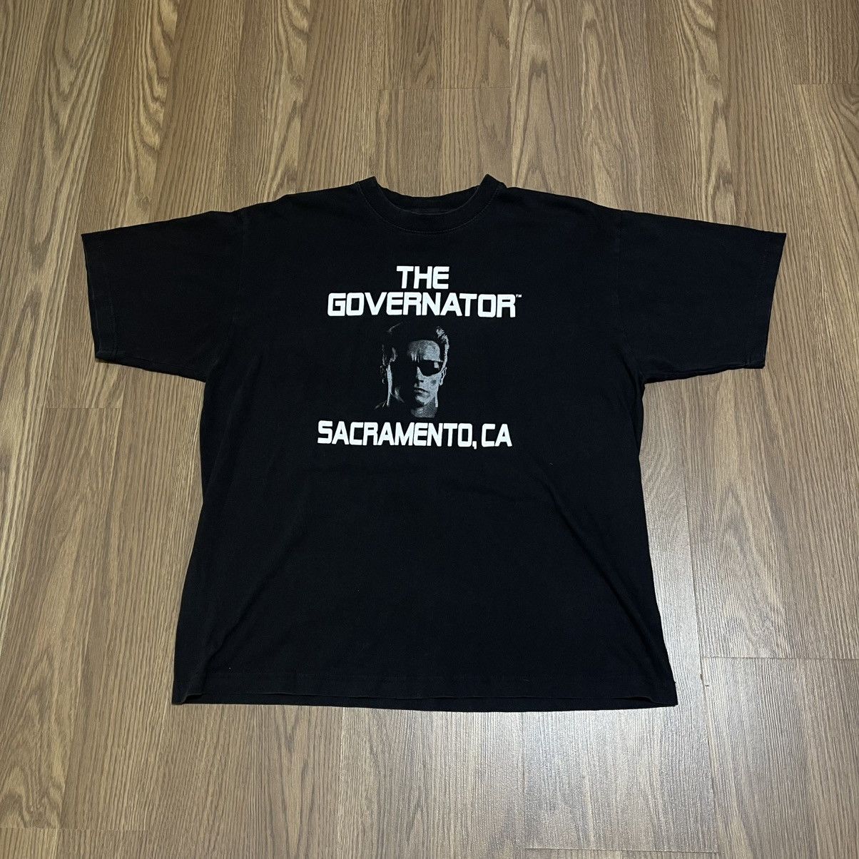 Vintage The Governator California Arnold Schwarzenegger T Shirt Size US L / EU 52-54 / 3 - 2 Thumbnail