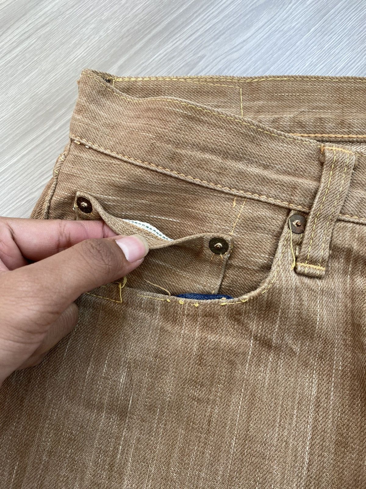 Sugar Cane Vintage Sugar Cane Okinawa Selvedge Distressed Jeans Size US 30 / EU 46 - 6 Thumbnail