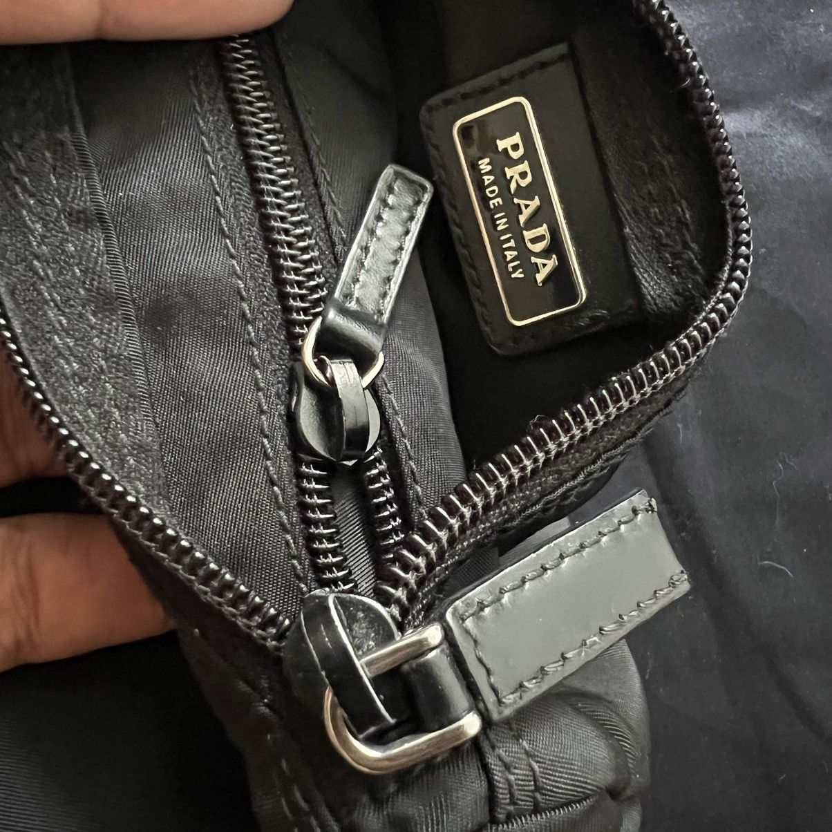 Prada Prada Black Tessuto Nylon Clutch Size ONE SIZE - 8 Thumbnail