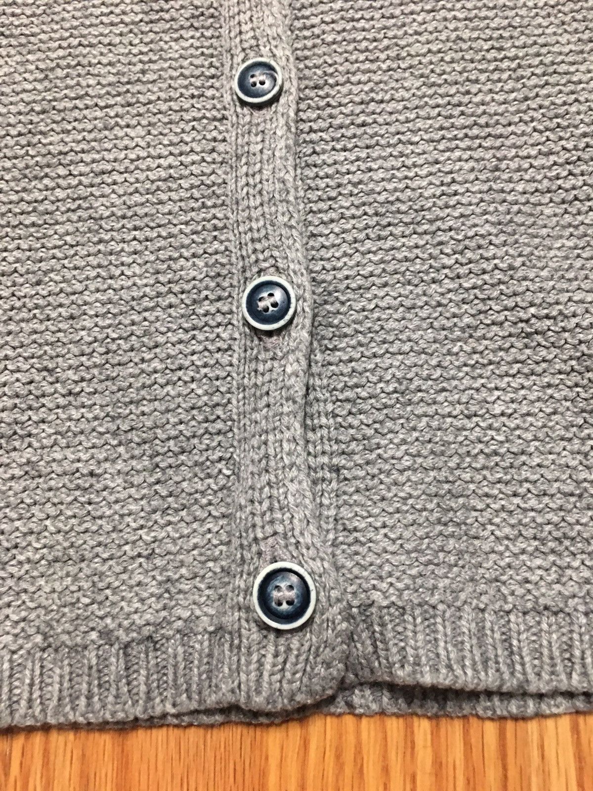Inis Meain INIS MEAIN Grey Cotton Silk Knit Cardigan Sweater XL Size XL / US 12-14 / IT 48-50 - 13 Thumbnail