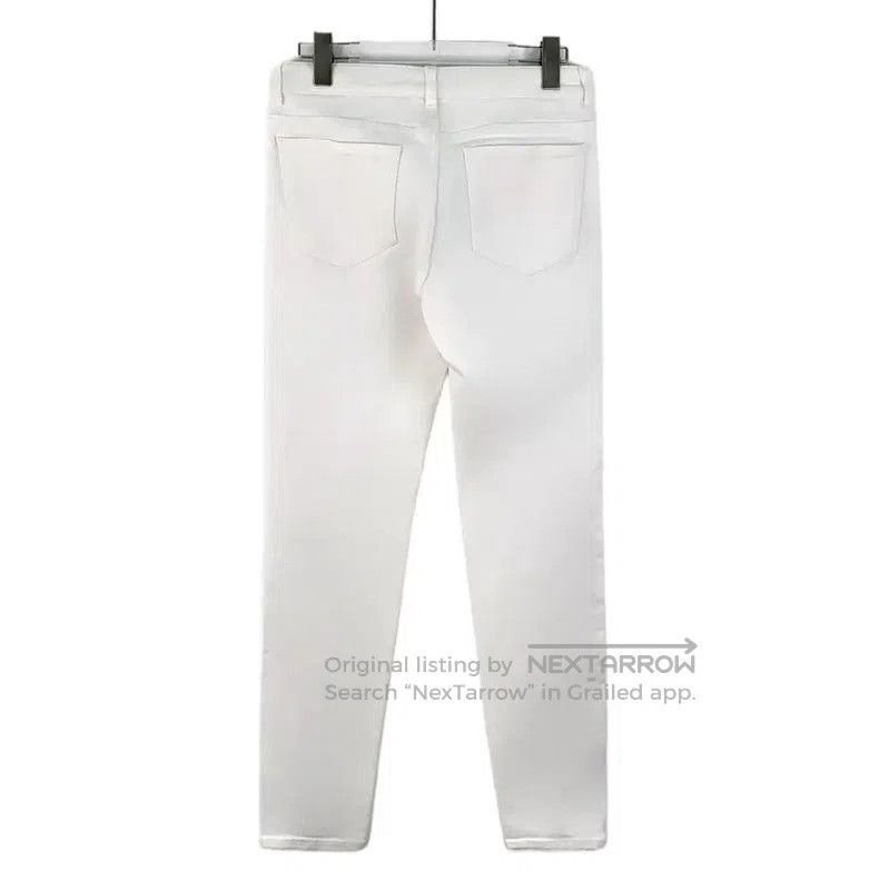 Chanel Chanel White Cotton Casual Pants for Women . Size 23" - 2 Thumbnail