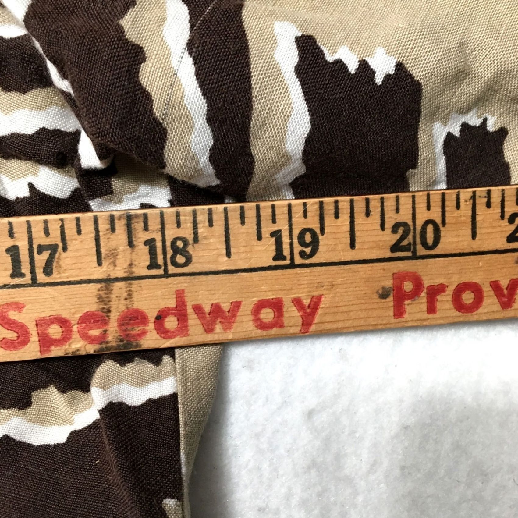 Vintage East 5th Shirt Women's PL brown beige Button-down Short Sleeve Size L / US 10 / IT 46 - 4 Thumbnail