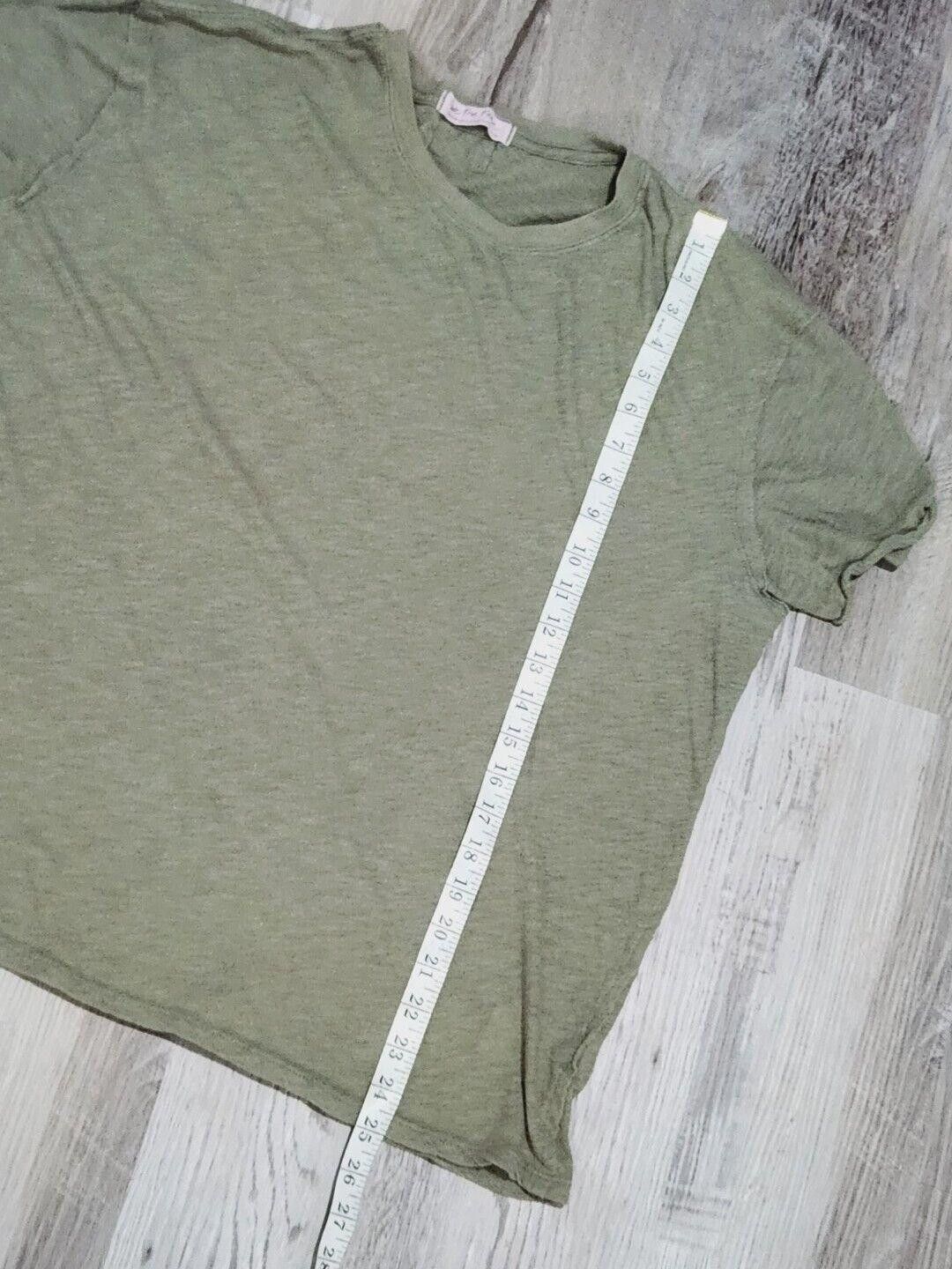 Designer We The Free Shirt Medium Green Short Sleeve By Free People Size M / US 6-8 / IT 42-44 - 5 Thumbnail