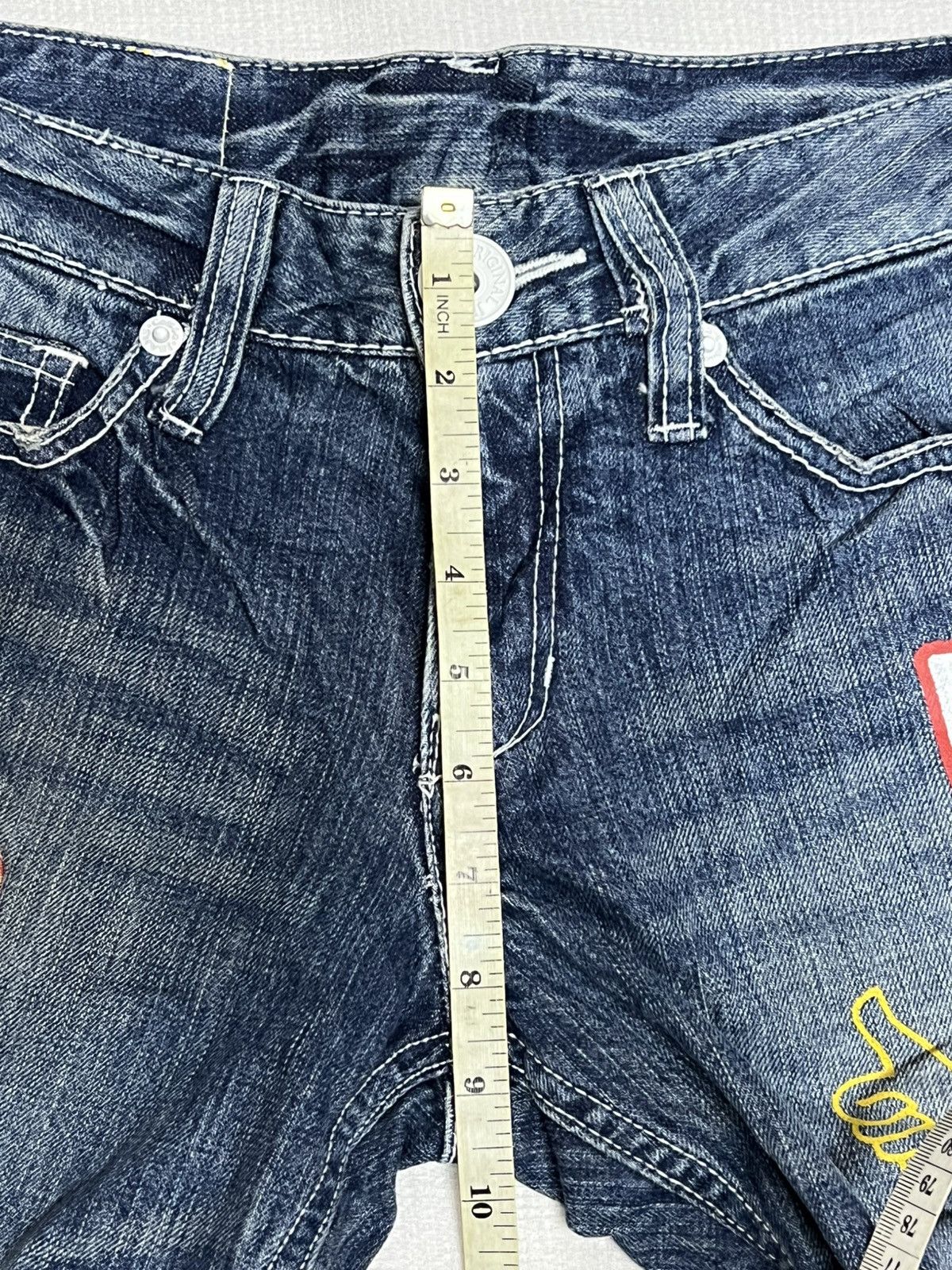 Other 🔥HOT DROPS🔥STREETWEAR PATCH DENIM PANTS RARE Size US 31 - 11 Thumbnail