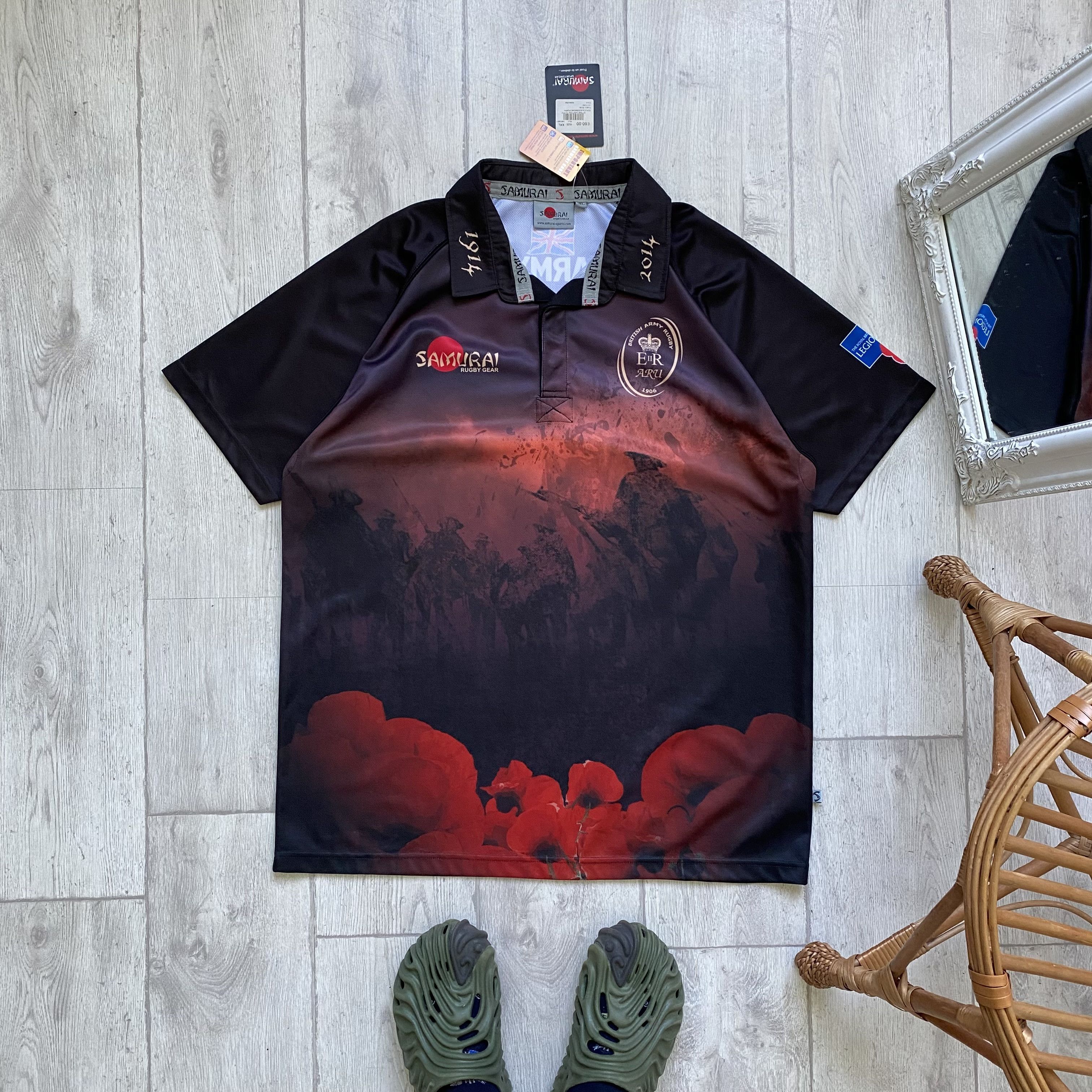 Cotton Traders 🏉 Blockore England Rugby jersey British Army Polo shirt Size US XXL / EU 58 / 5 - 1 Thumbnail
