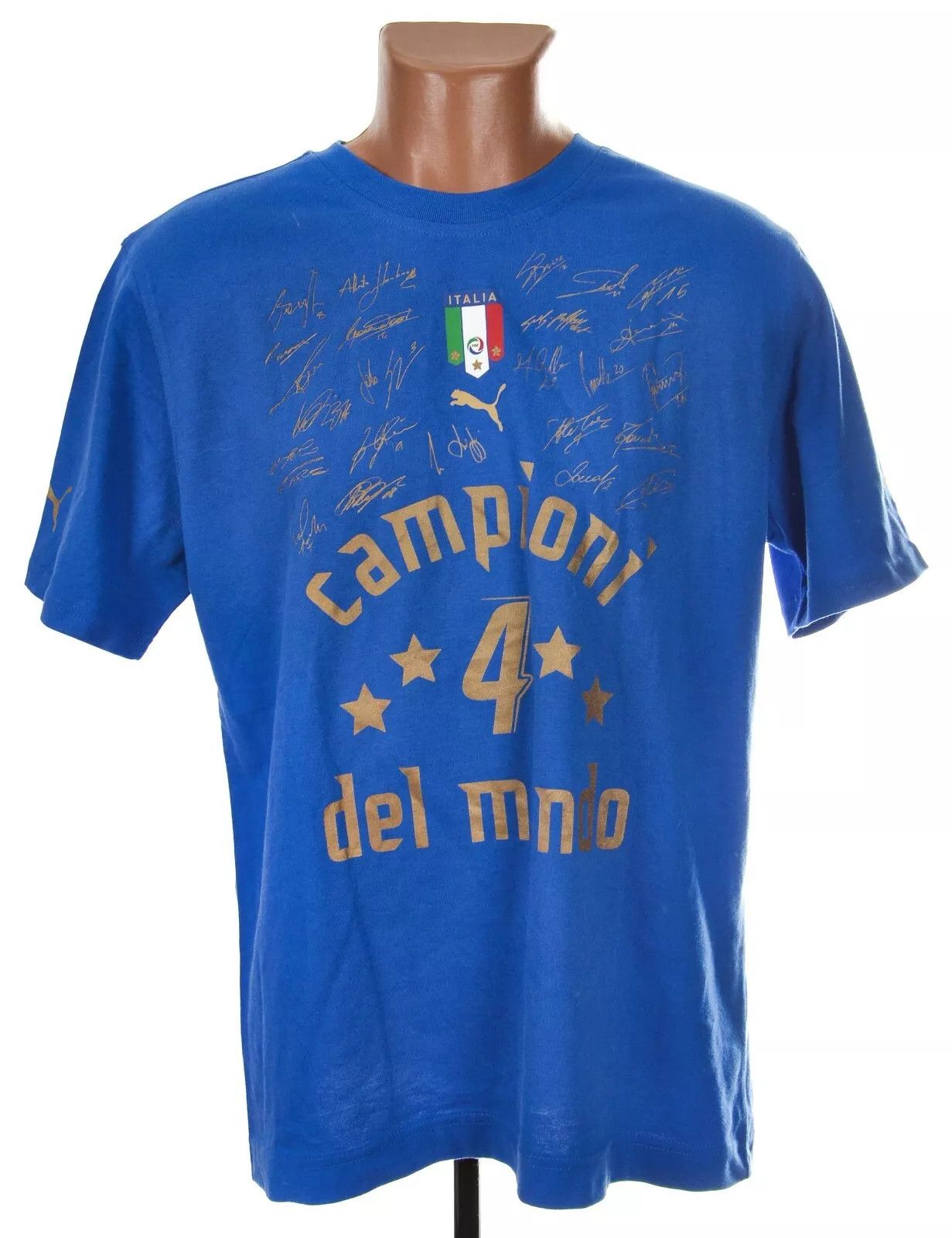 Puma ITALY CAMPIONI 2006 FOOTBALL SHIRT JERSEY PUMA L SIGNED Size US L / EU 52-54 / 3 - 1 Thumbnail