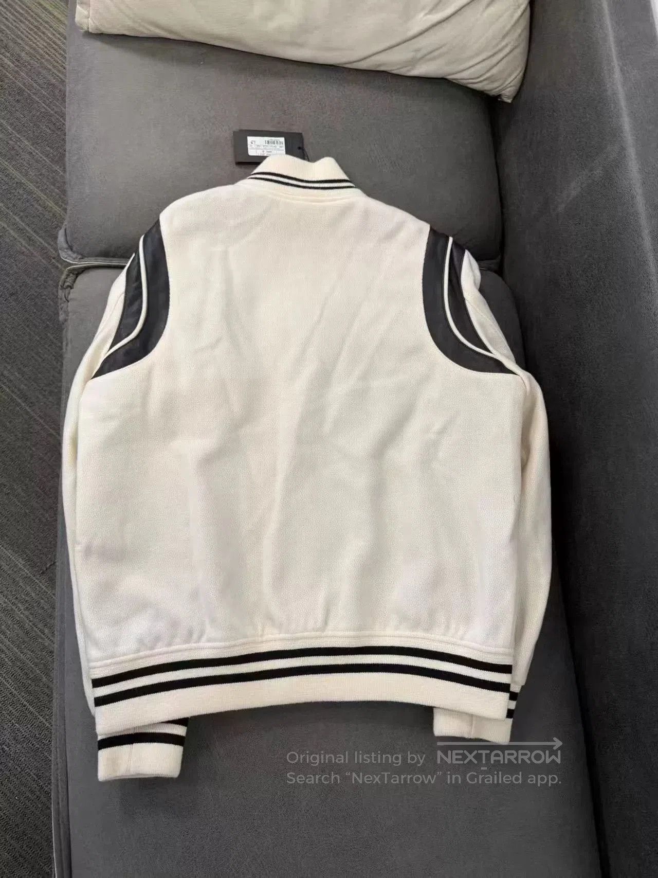 Saint Laurent Paris Saint Laurent White Baseball Jacket. Size US L / EU 52-54 / 3 - 2 Thumbnail