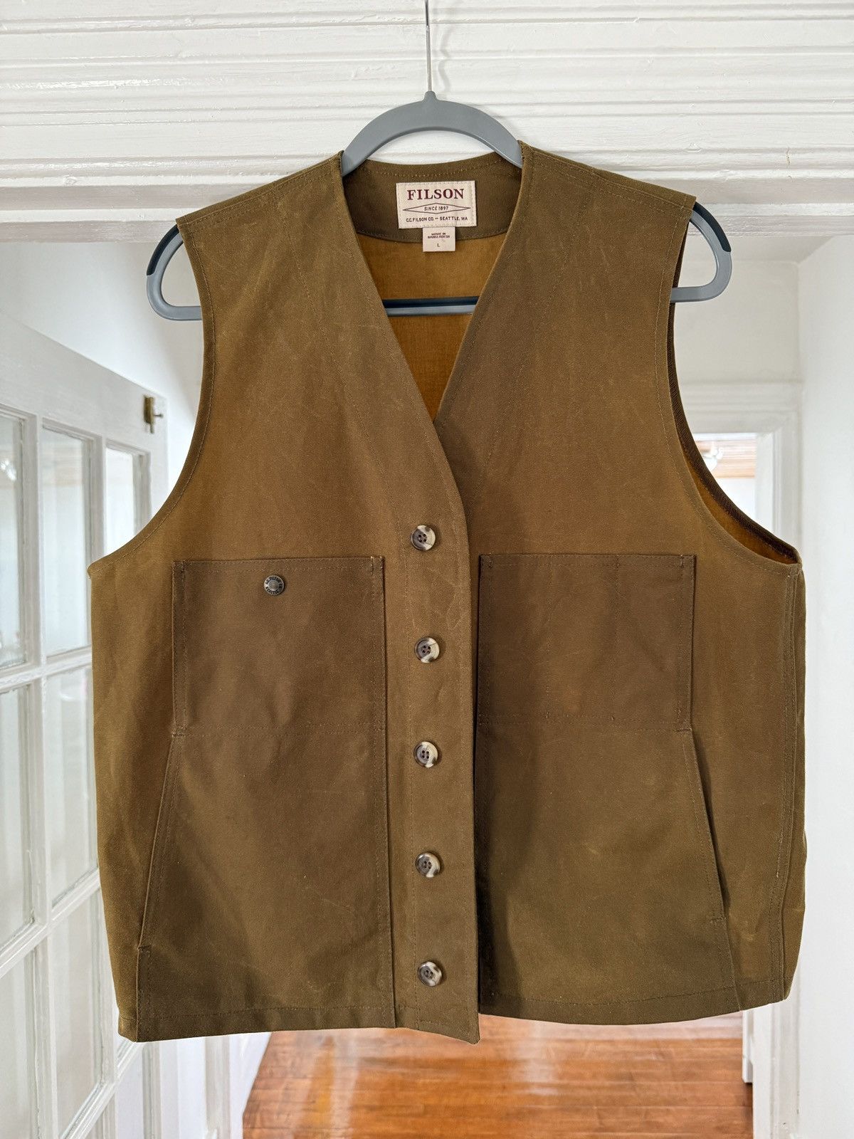 Filson Filson Oil Tin Cloth Vest Size US L / EU 52-54 / 3 - 1 Thumbnail