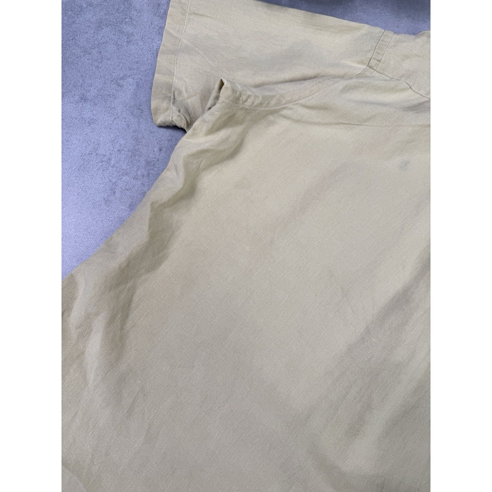 Ralph Lauren Vintage Polo Ralph Lauren Short Sleeve Liven Shirt Beige Size US XL / EU 56 / 4 - 19 Thumbnail