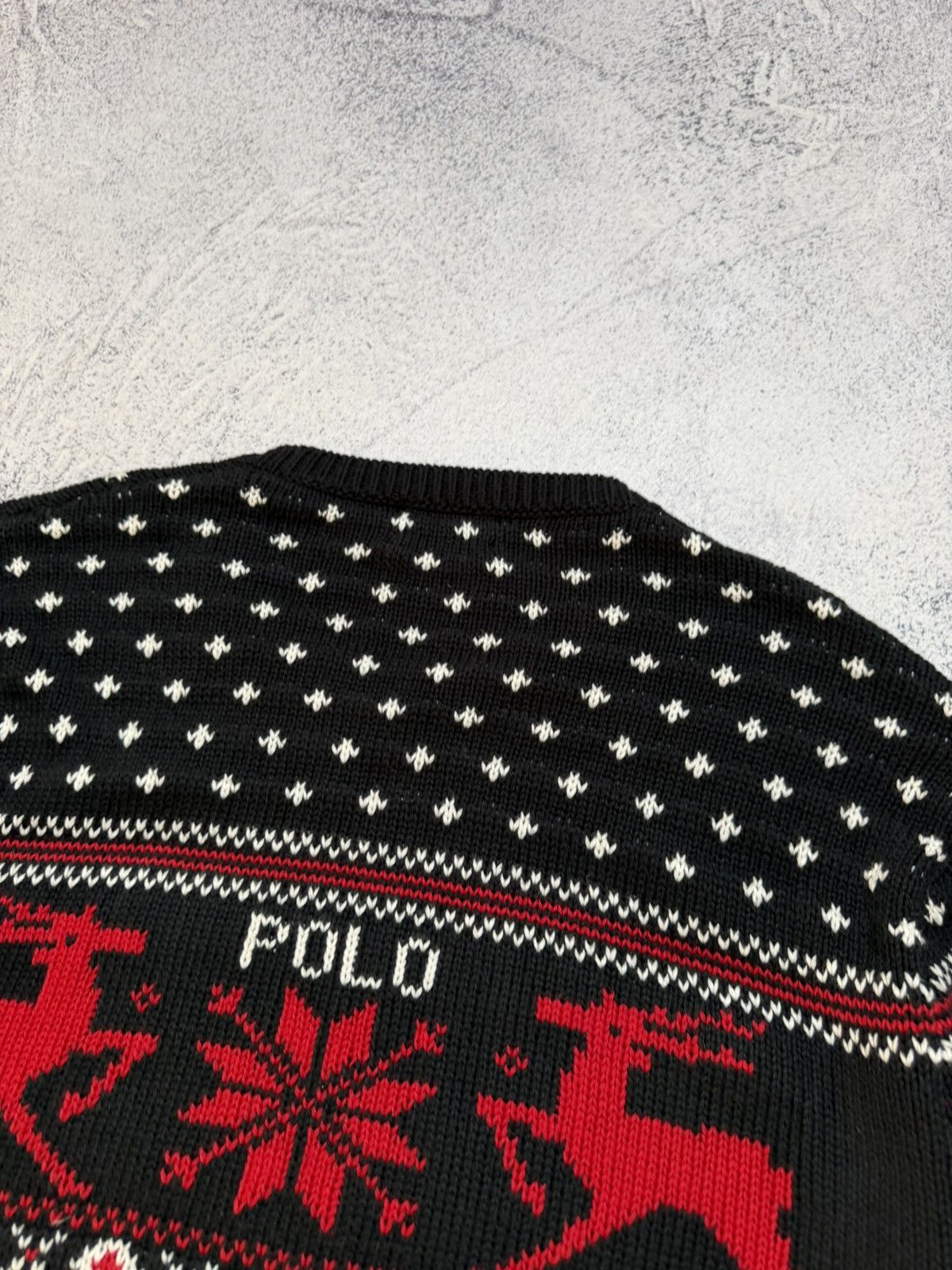 Polo Ralph Lauren RRL Style Fair Isle Nordic Cotton Cashmere Crewneck Sweater Size US XXL / EU 58 / 5 - 15 Thumbnail