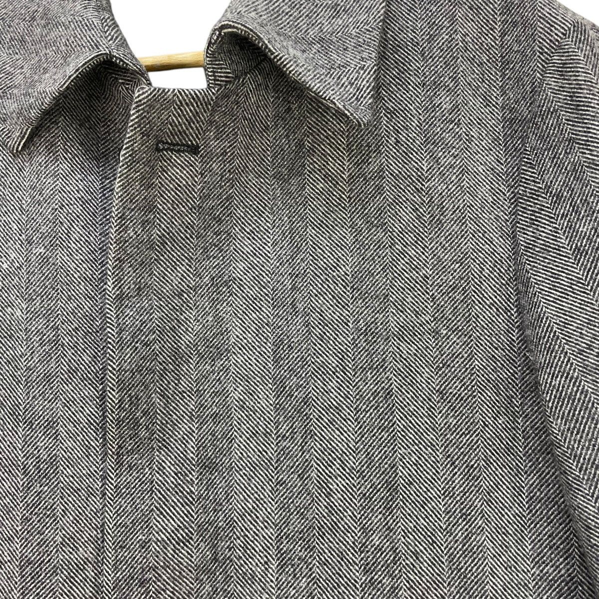 Autumn Cashmere 💥Vintage Loro Piana Herringbone Long Coat Jacket Size US L / EU 52-54 / 3 - 6 Thumbnail