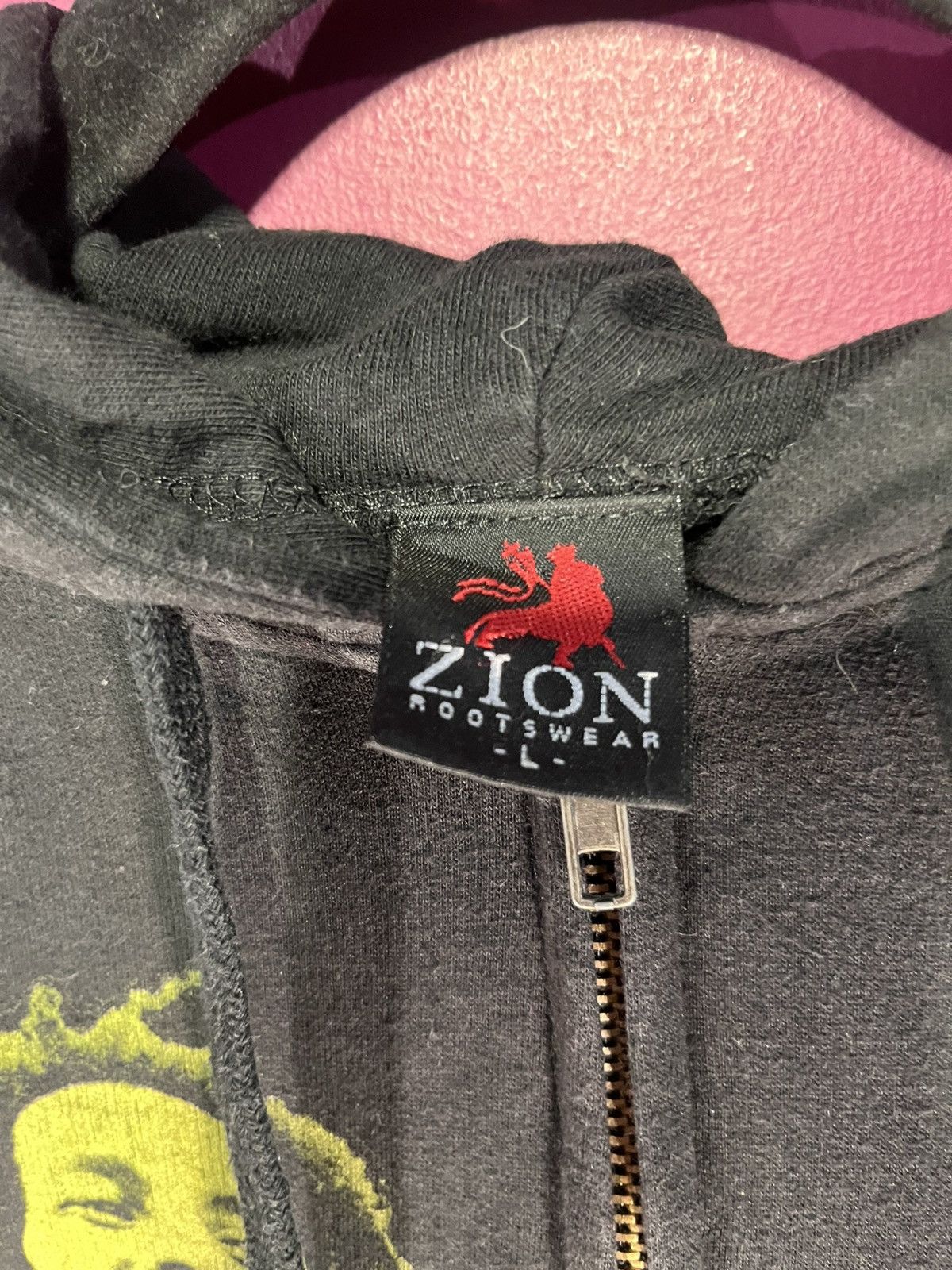 Bob Marley × Vintage × Zion Rootswear Vintage Bob Marley baby hoodie Size XS / US 0-2 / IT 36-38 - 4 Thumbnail