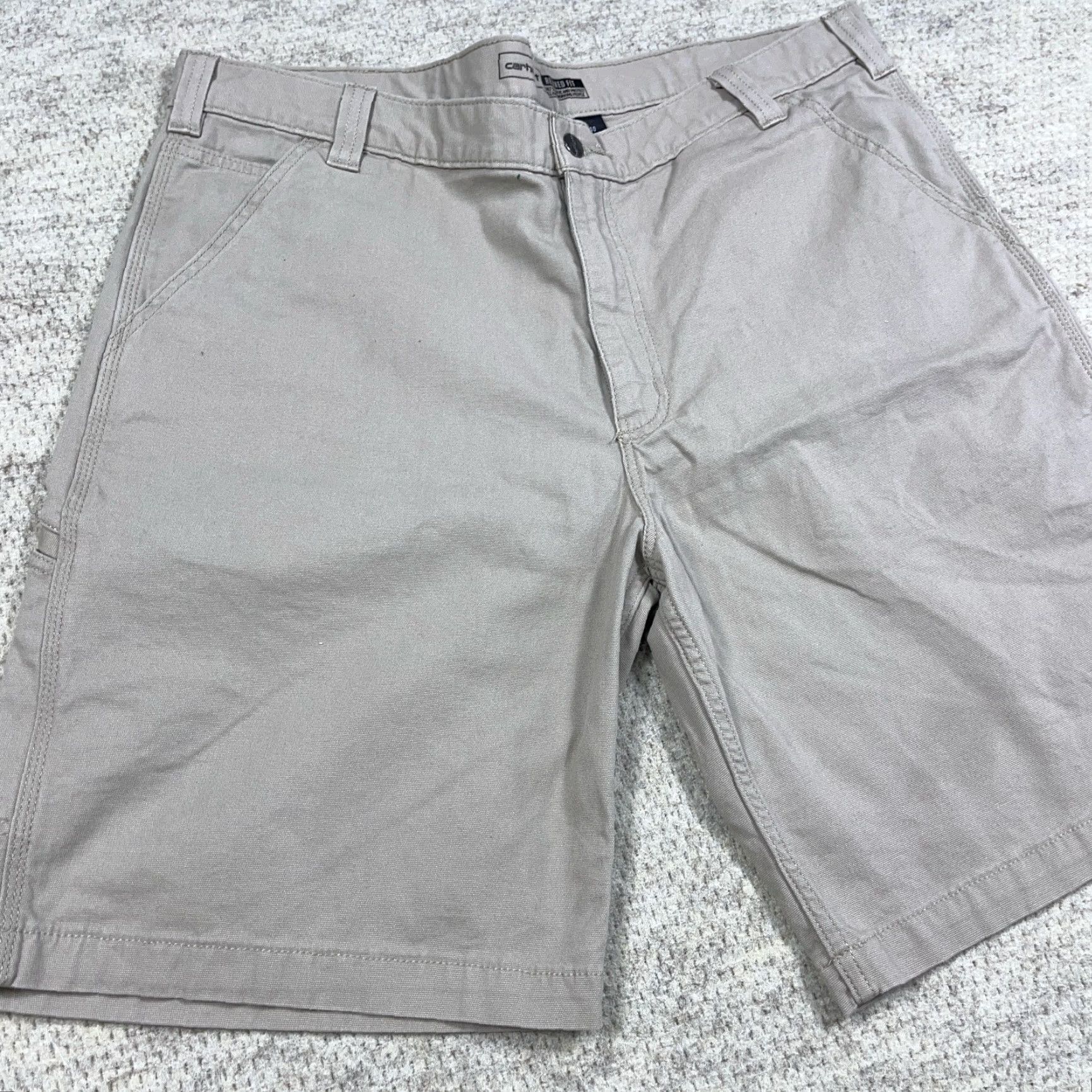 Carhartt VINTAGE Carhartt Shorts Men 40 Tan Khaki Duck Canvas Baggy Relaxed Fit Utility Work Wear Size US 40 / EU 56 - 6 Thumbnail