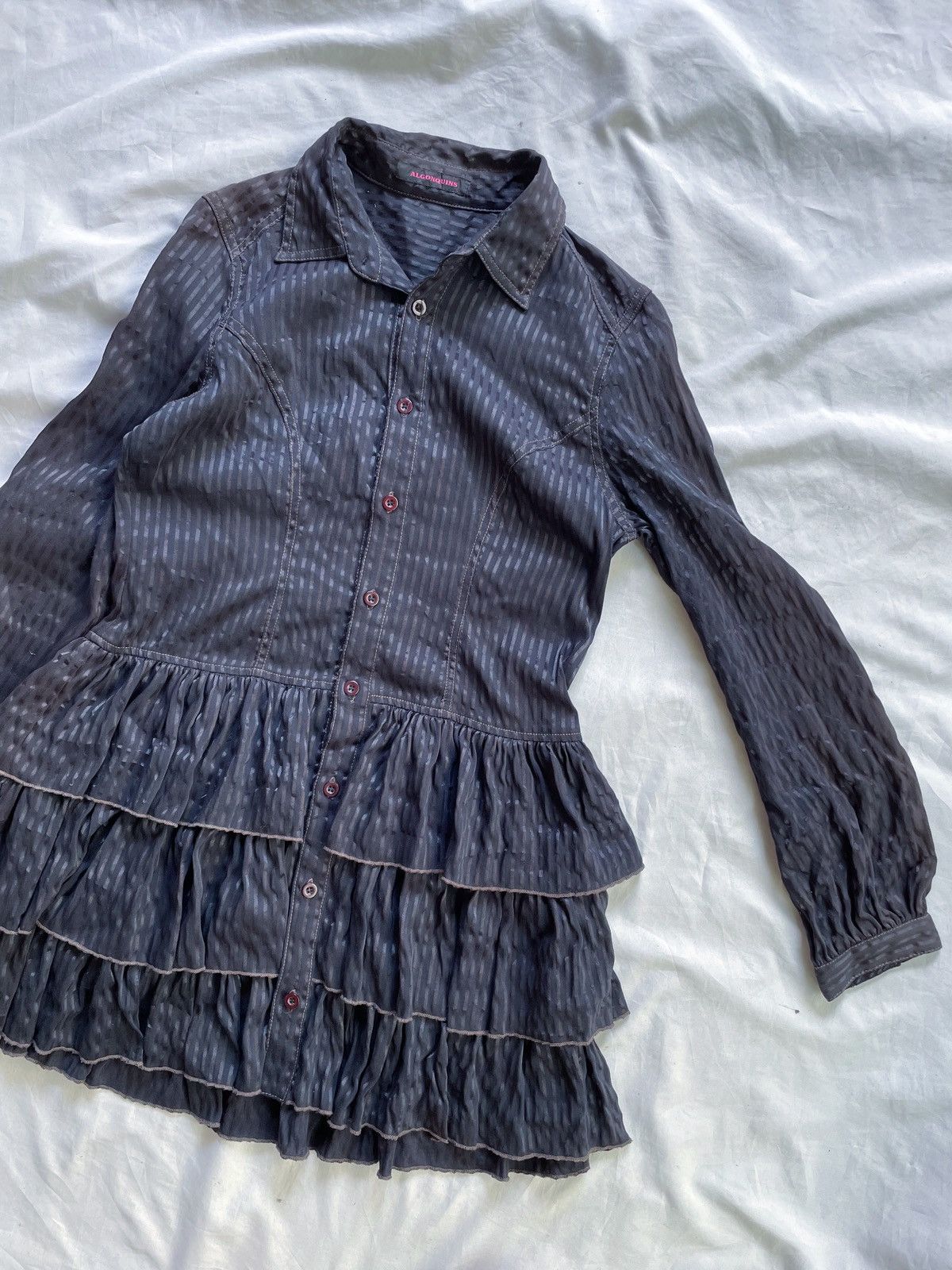 Japanese Brand ALGONQUINS BALERINA GOTHIC SUN FADED BUTTON DOWN SHIRT Size US M / EU 48-50 / 2 - 2 Thumbnail