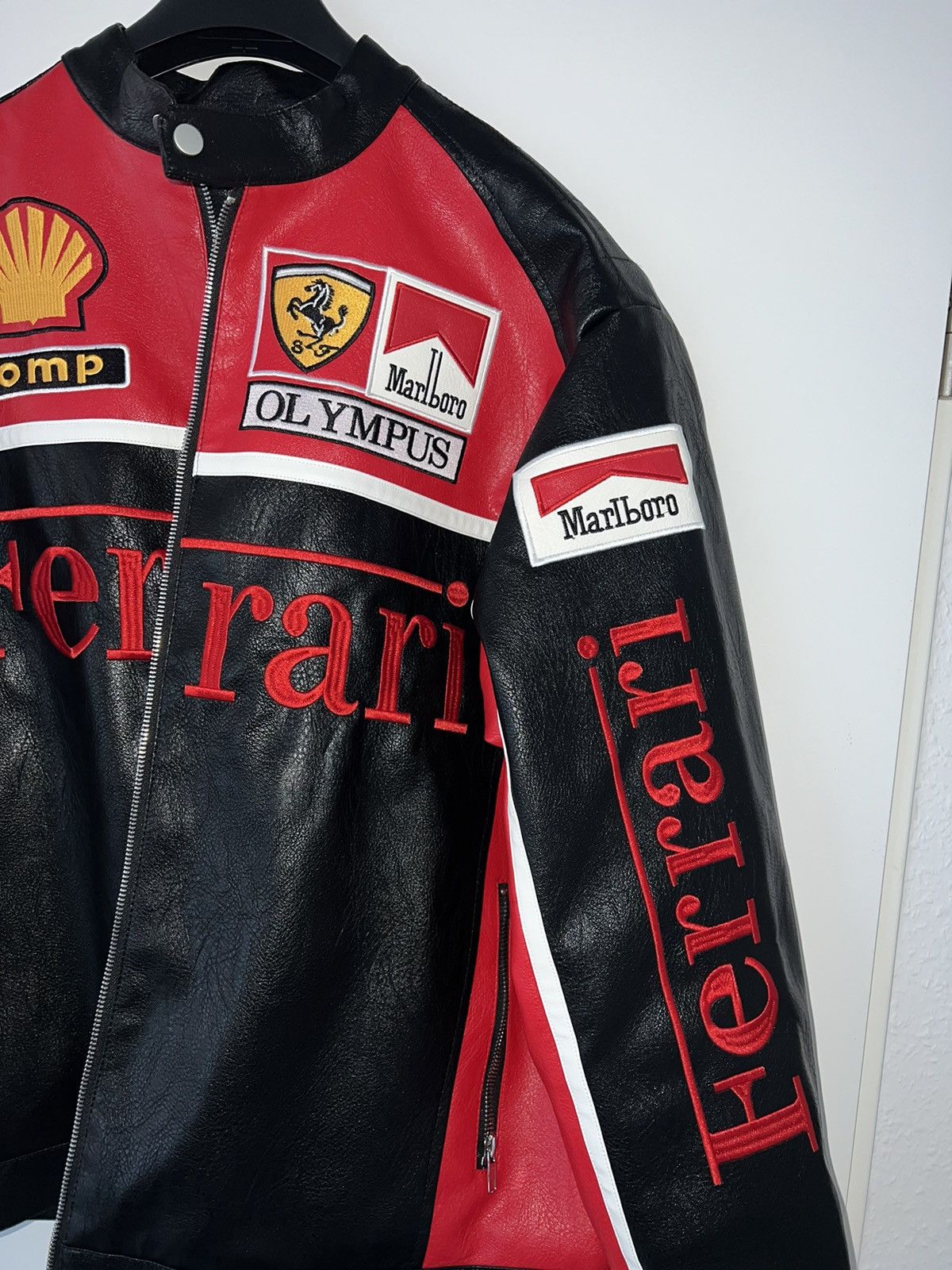 Other × Vintage Ferrari Racing leather Jacket Size US M / EU 48-50 / 2 - 5 Thumbnail