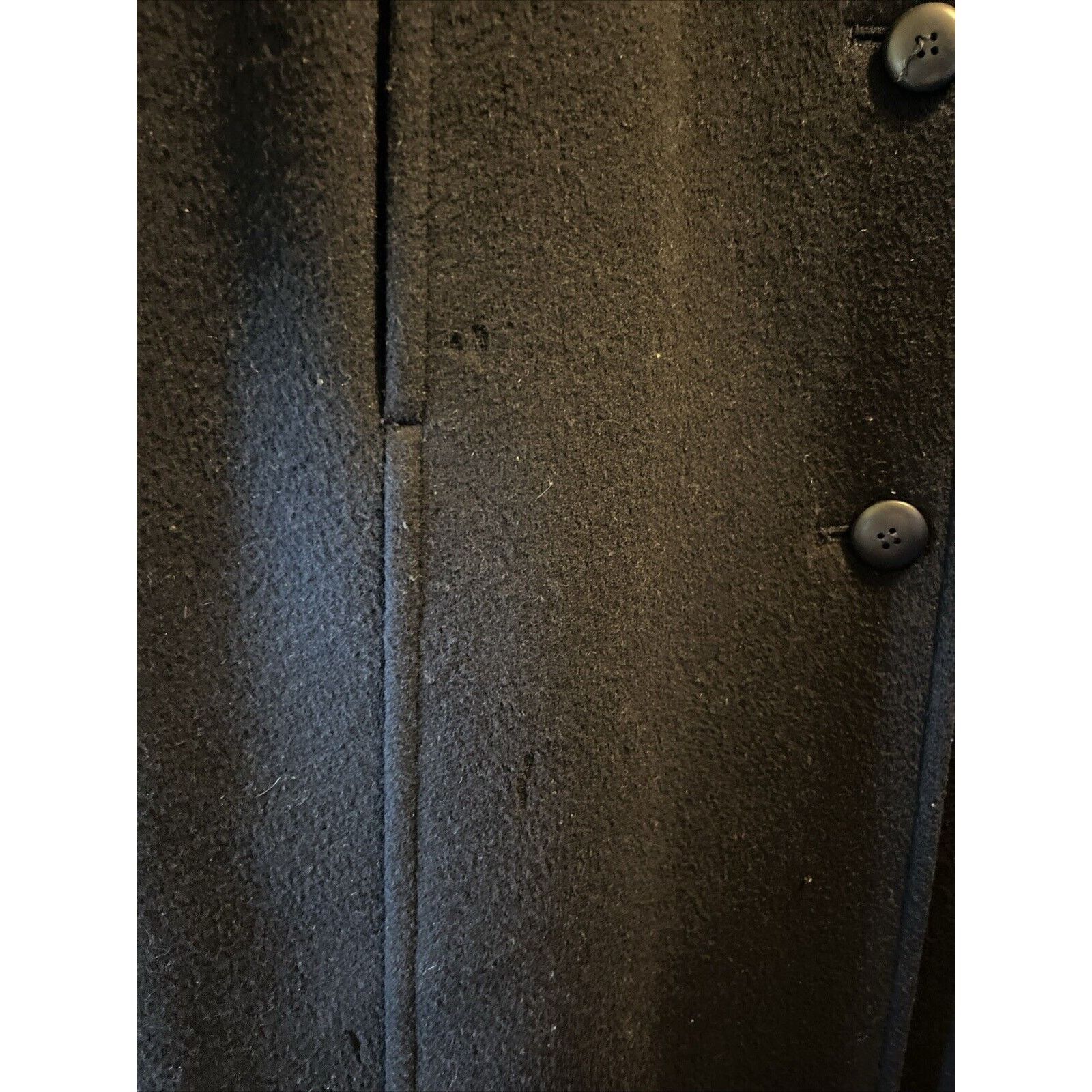Pendleton Pendleton Vintage Womens Sz 10 Virgin Wool Black Trench Coat Size L / US 10 / IT 46 - 7 Thumbnail