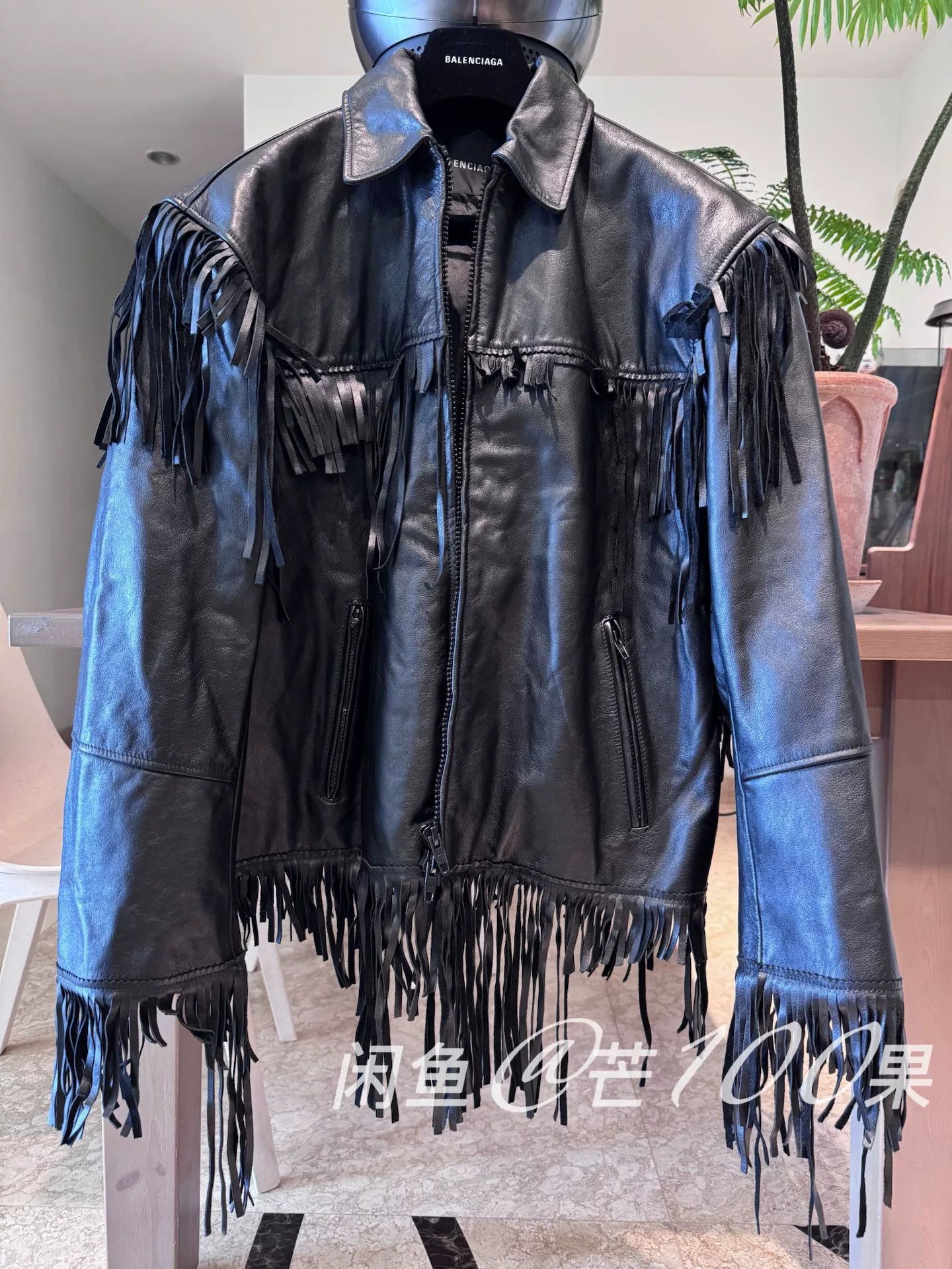 Balenciaga Balenciaga 25 Fringe Leather Jacket Size US S / EU 44-46 / 1 - 1 Thumbnail