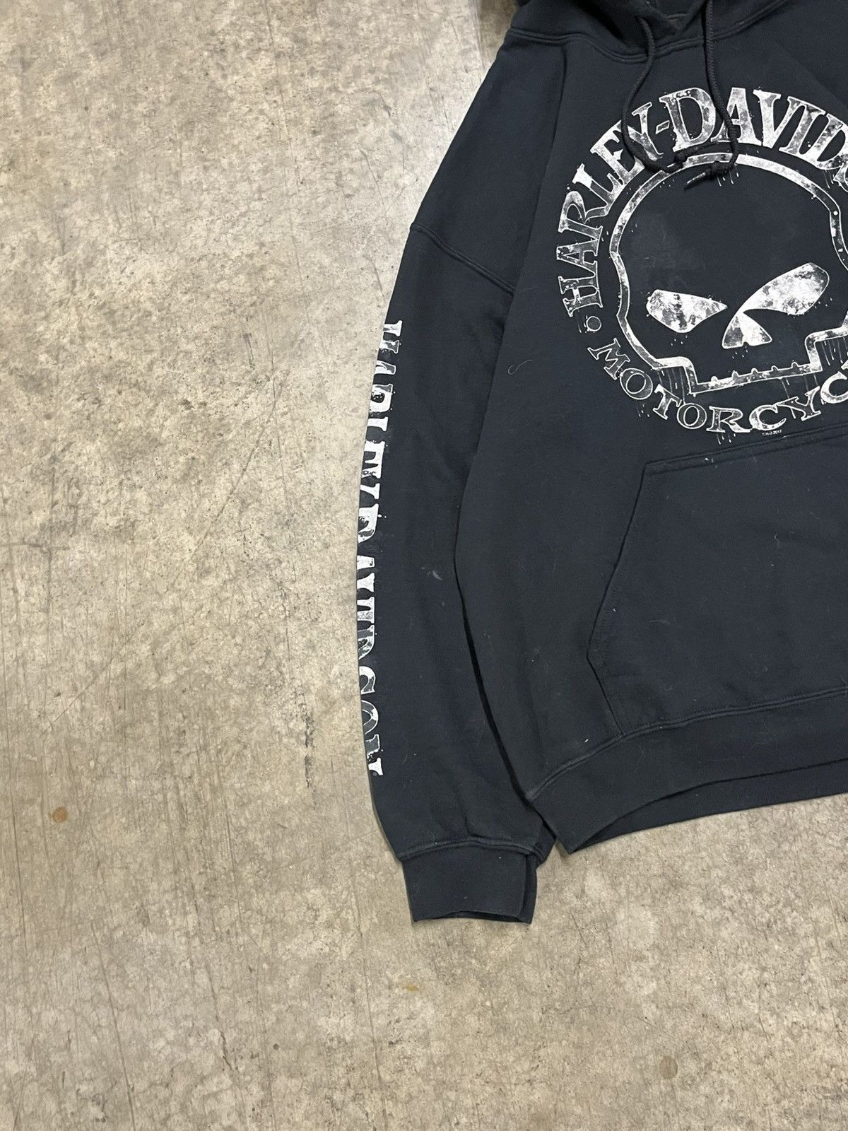 Harley Davidson Harley Davidson vintage y2k grunge skull hoodie rare hype Size US L / EU 52-54 / 3 - 7 Thumbnail