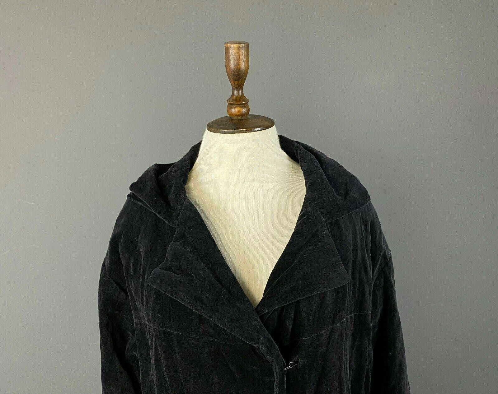 Designer Ladies Annette Gortz Designer Black Collared Jacket Size 40 Size M / US 6-8 / IT 42-44 - 2 Thumbnail