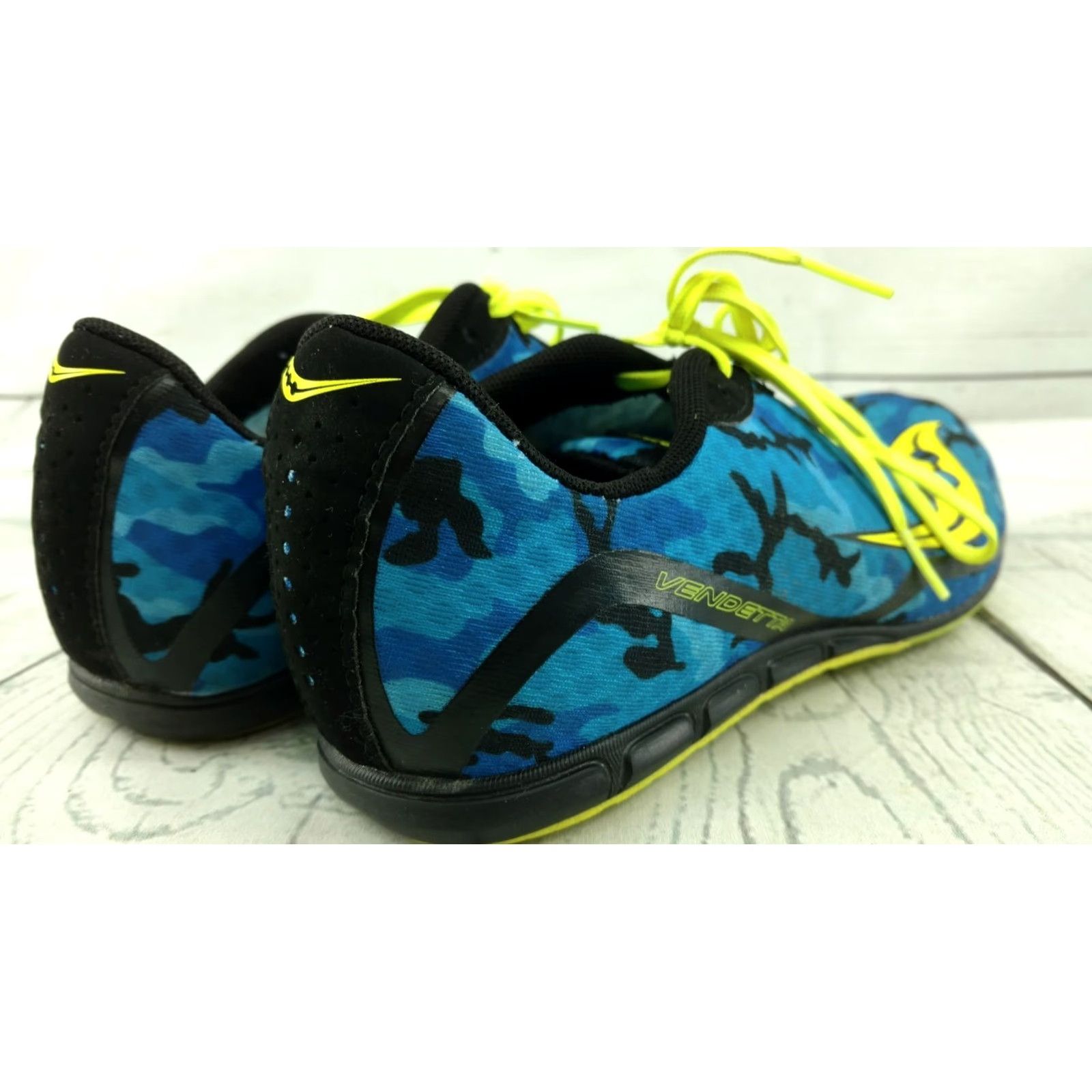 Saucony VINTAGE Saucony Vendetta Running Cleat Men’s Size 9 Blue Camo Pattern Cleats Shoe Size US 9 / EU 42 - 6 Thumbnail