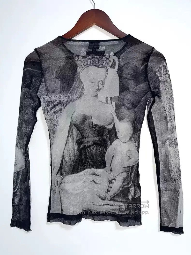 Jean Paul Gaultier Jean Paul Gaultier Notre Dame printed gauze long sleeve. Size US L / EU 52-54 / 3 - 2 Thumbnail