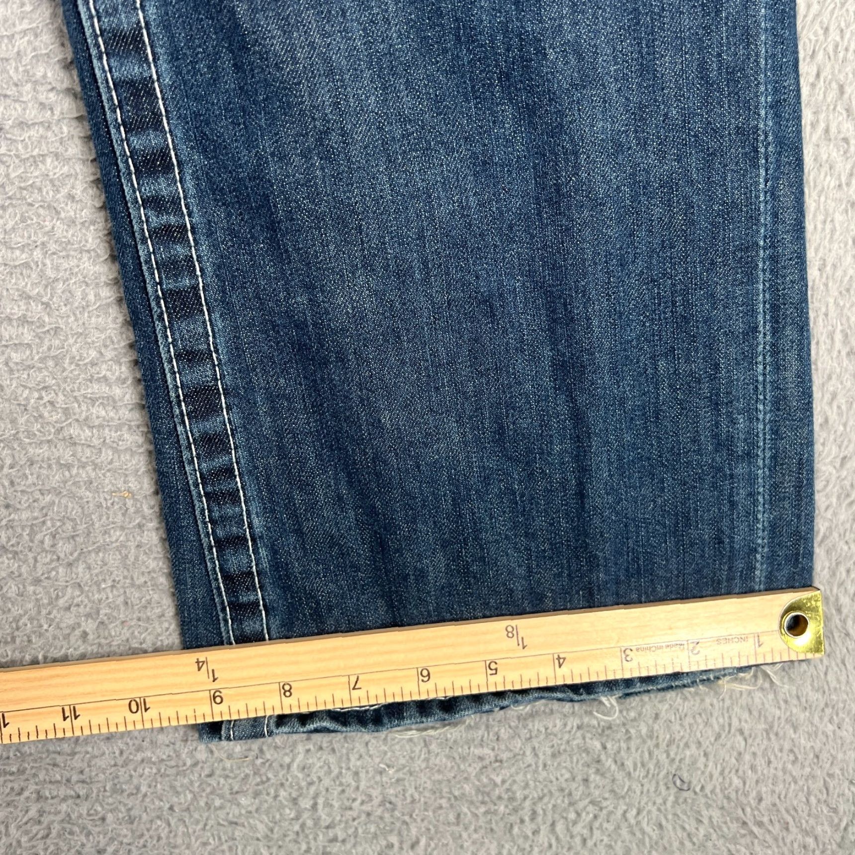 True Religion TRUE RELIGION Jeans Mens 36 Blue Denim Ricky Relaxed Straight Flap Pocket Size US 36 / EU 52 - 2 Thumbnail
