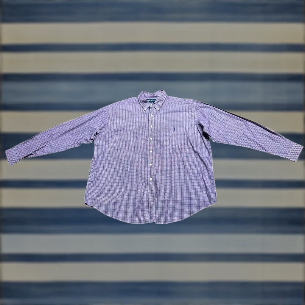 Ralph Lauren Ralph Lauren Blake Button-Down Shirt Men XL Blue & Red Plaid Long Sleeve Vintage Size US XL / EU 56 / 4 - 1 Thumbnail