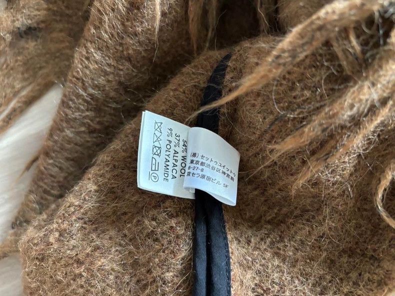 Dries Van Noten Dries Van Noten Brown fringed wool knitted sweater Size S / US 4 / IT 40 - 4 Thumbnail