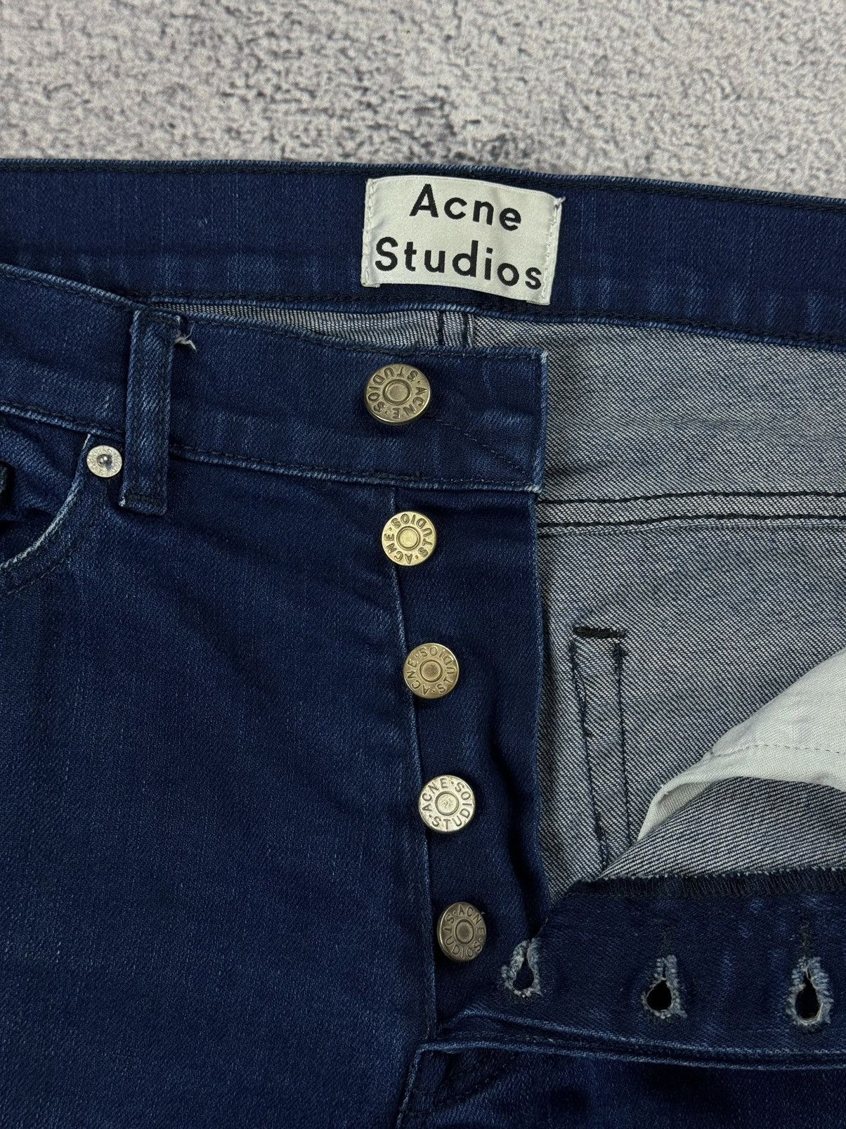Acne Studios ACNE STUDIOS Roc Manhattan Blue Slim Jeans Size US 32 / EU 48 - 21 Thumbnail