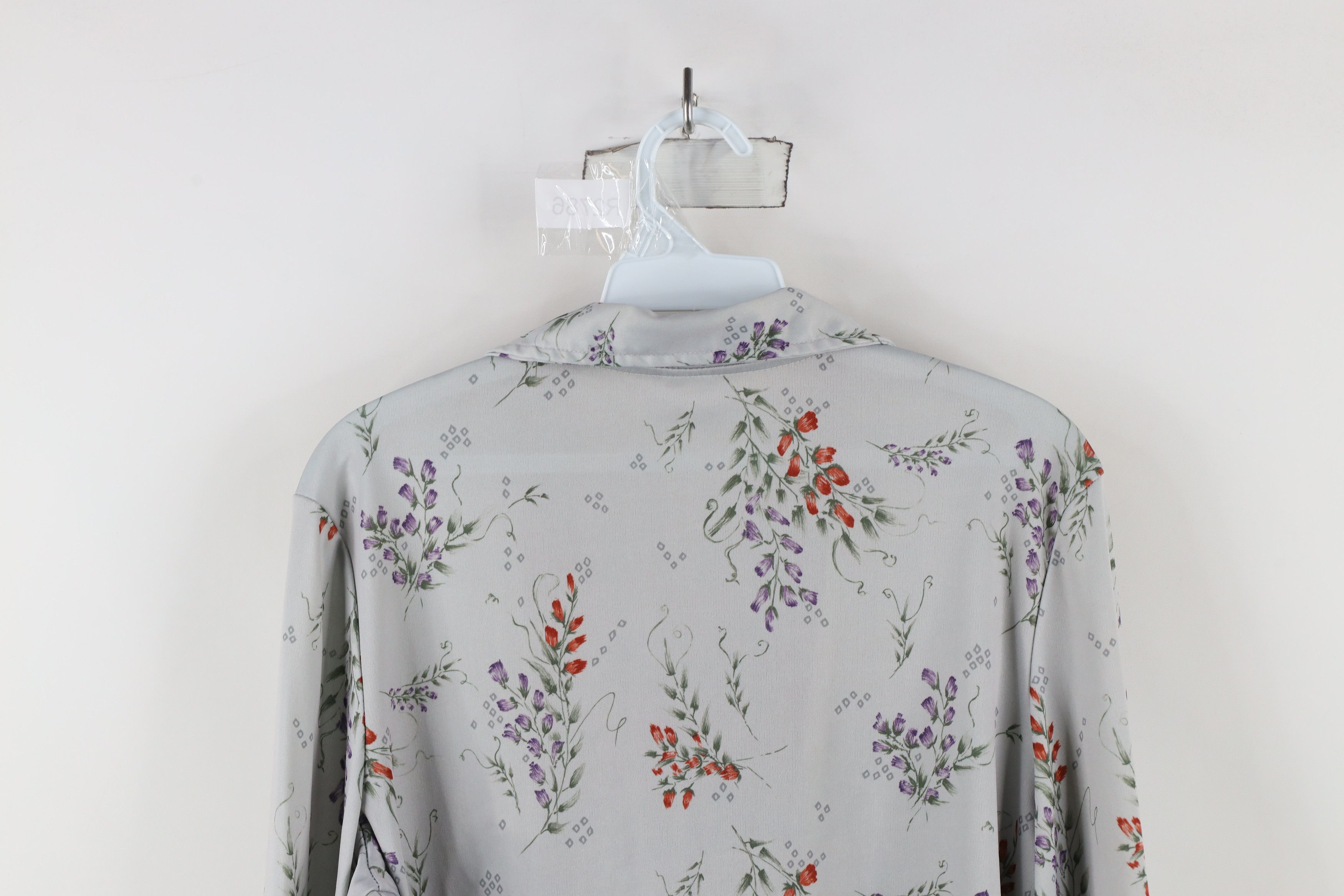 Vintage Vintage 70s Streetwear Flower Knit Button Shirt USA Size XXL / US 16-18 / IT 52-54 - 12 Thumbnail