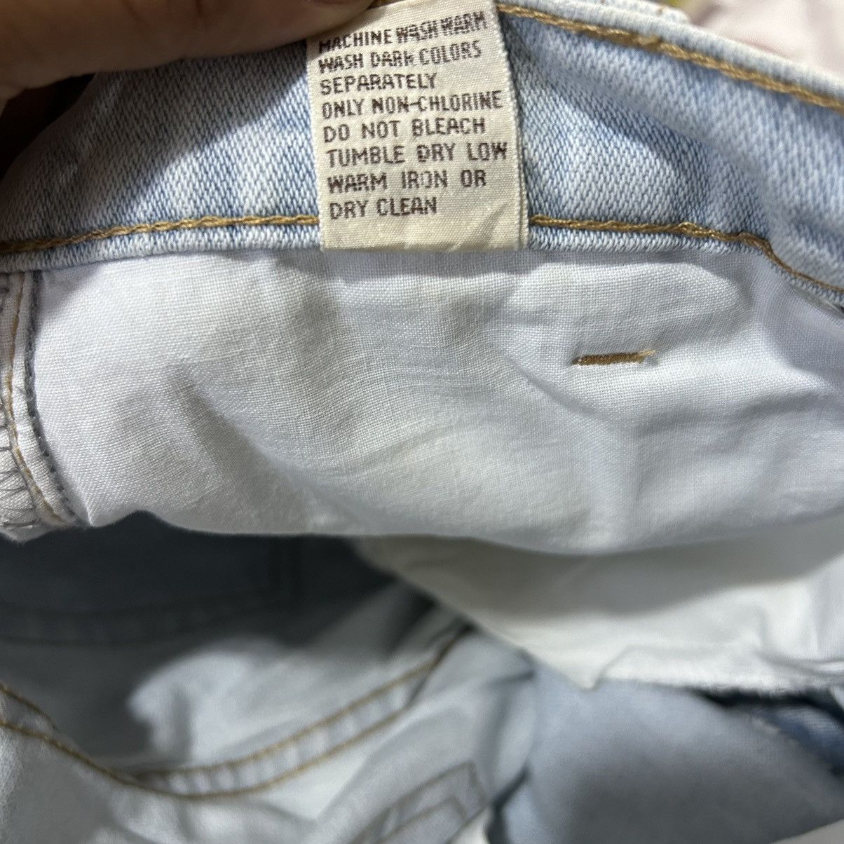 Designer Vintage Lois Co.Ltd. Washed Blue Spain Brand Denim Size US 31 - 18 Thumbnail