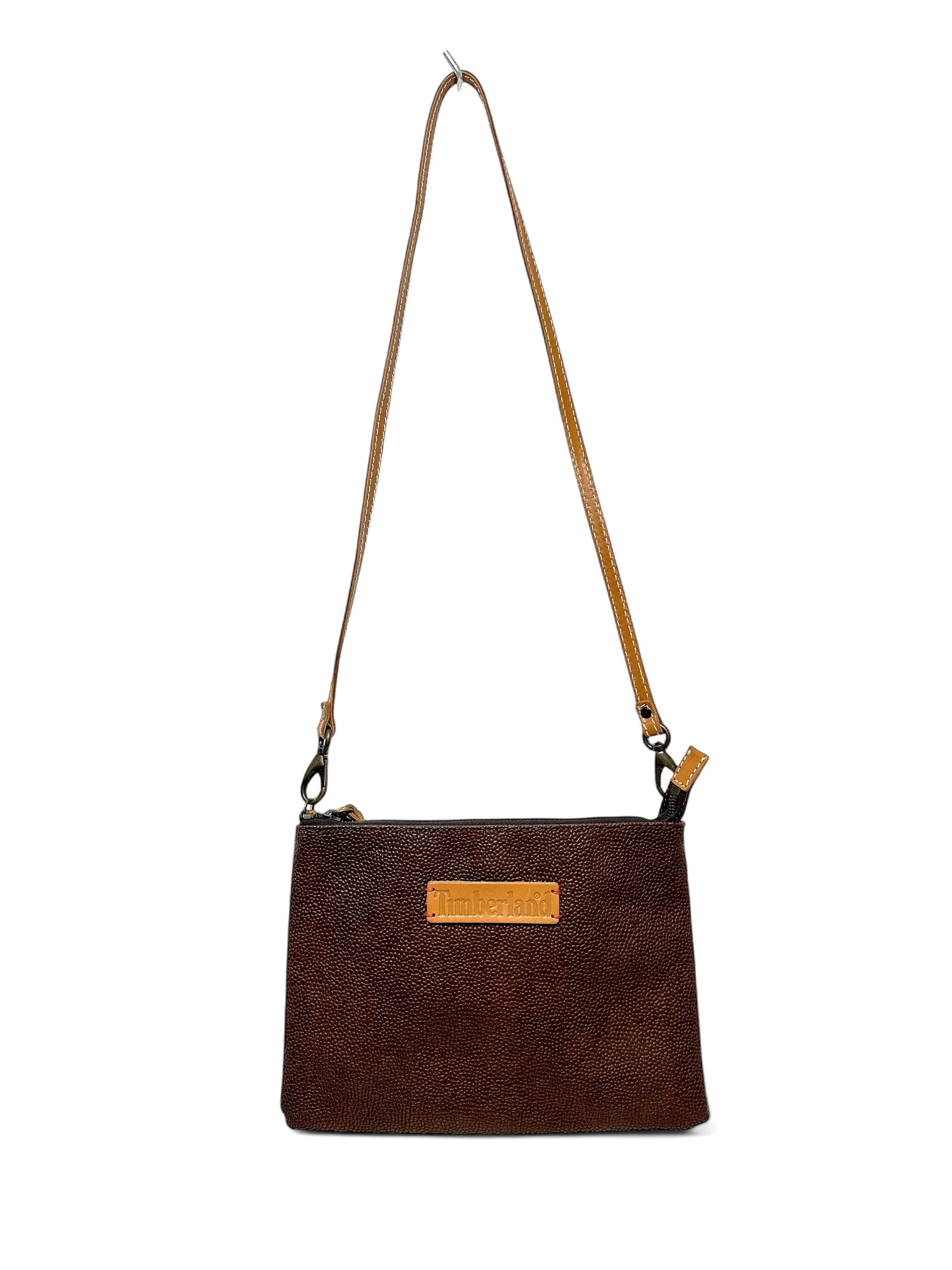 Timberland Timberland Premium Grain Leather Brown Cross Body Bag Size ONE SIZE - 1 Thumbnail