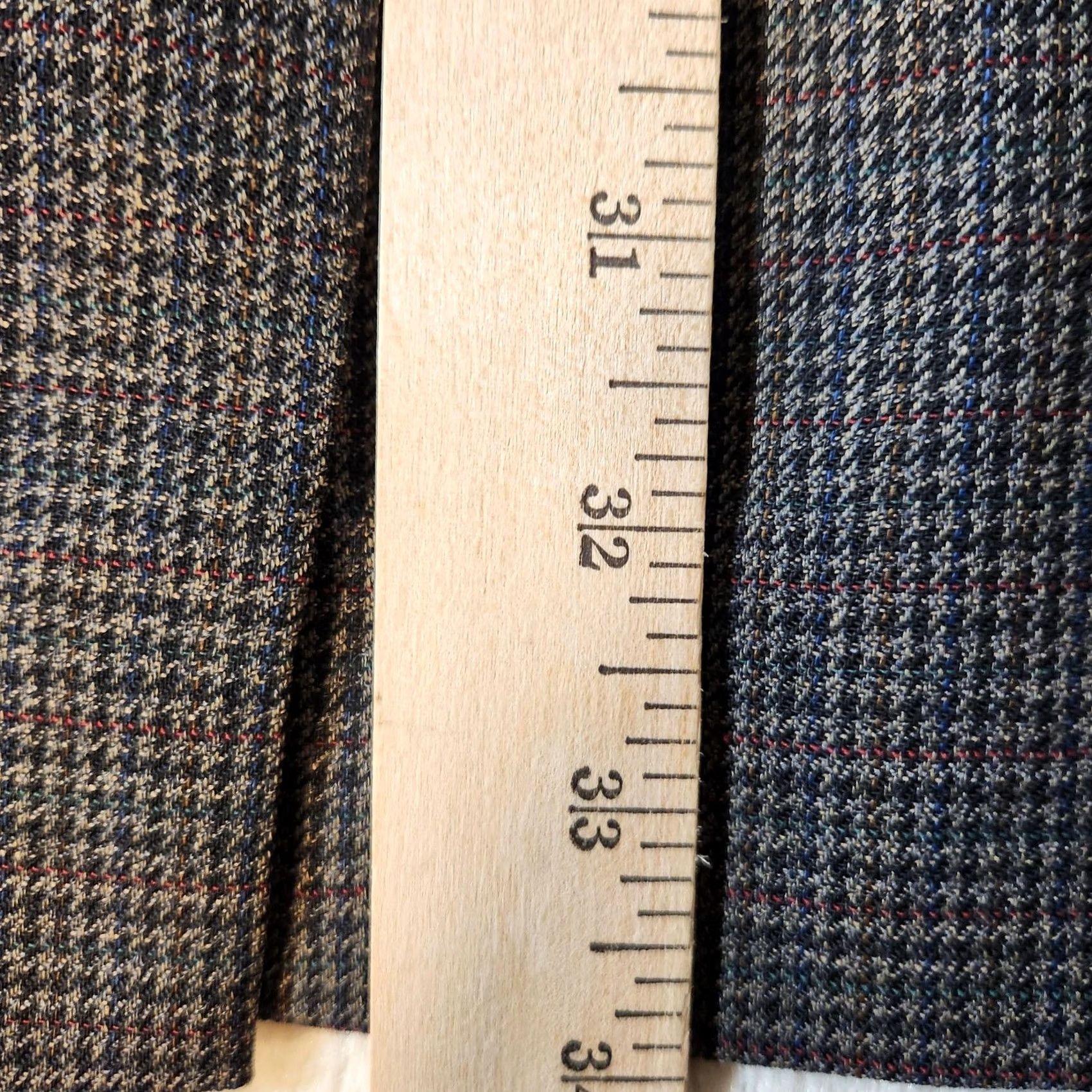 Ralph Lauren VINTAGE Mich 44R Brown Wool Houndstooth Plaid Jacket Canada Size US S / EU 44-46 / 1 - 7 Thumbnail