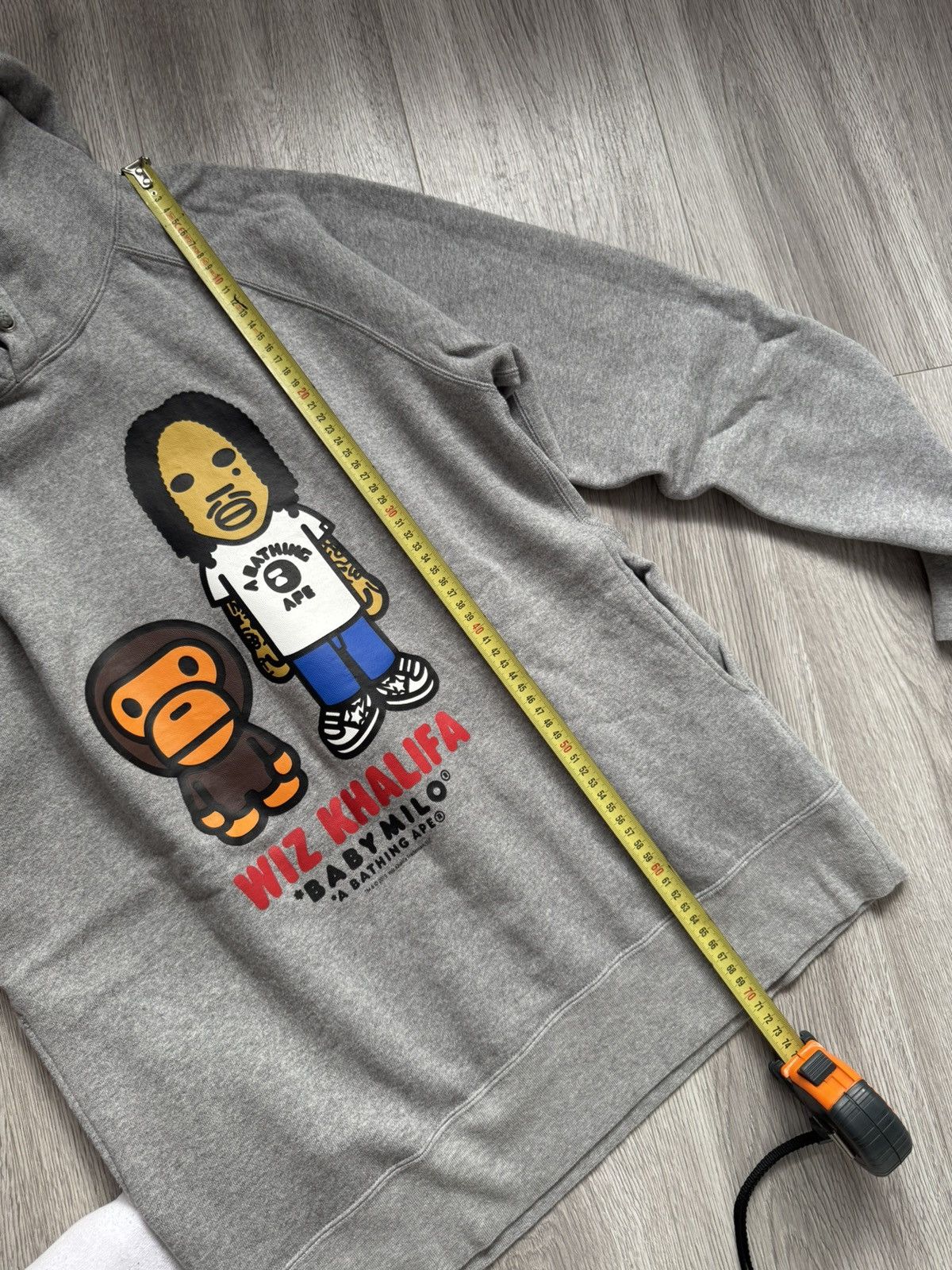 Bape Bape x Wiz Khalifa Baby Milo Logo Pullover Hoodie Size US XL / EU 56 / 4 - 7 Thumbnail
