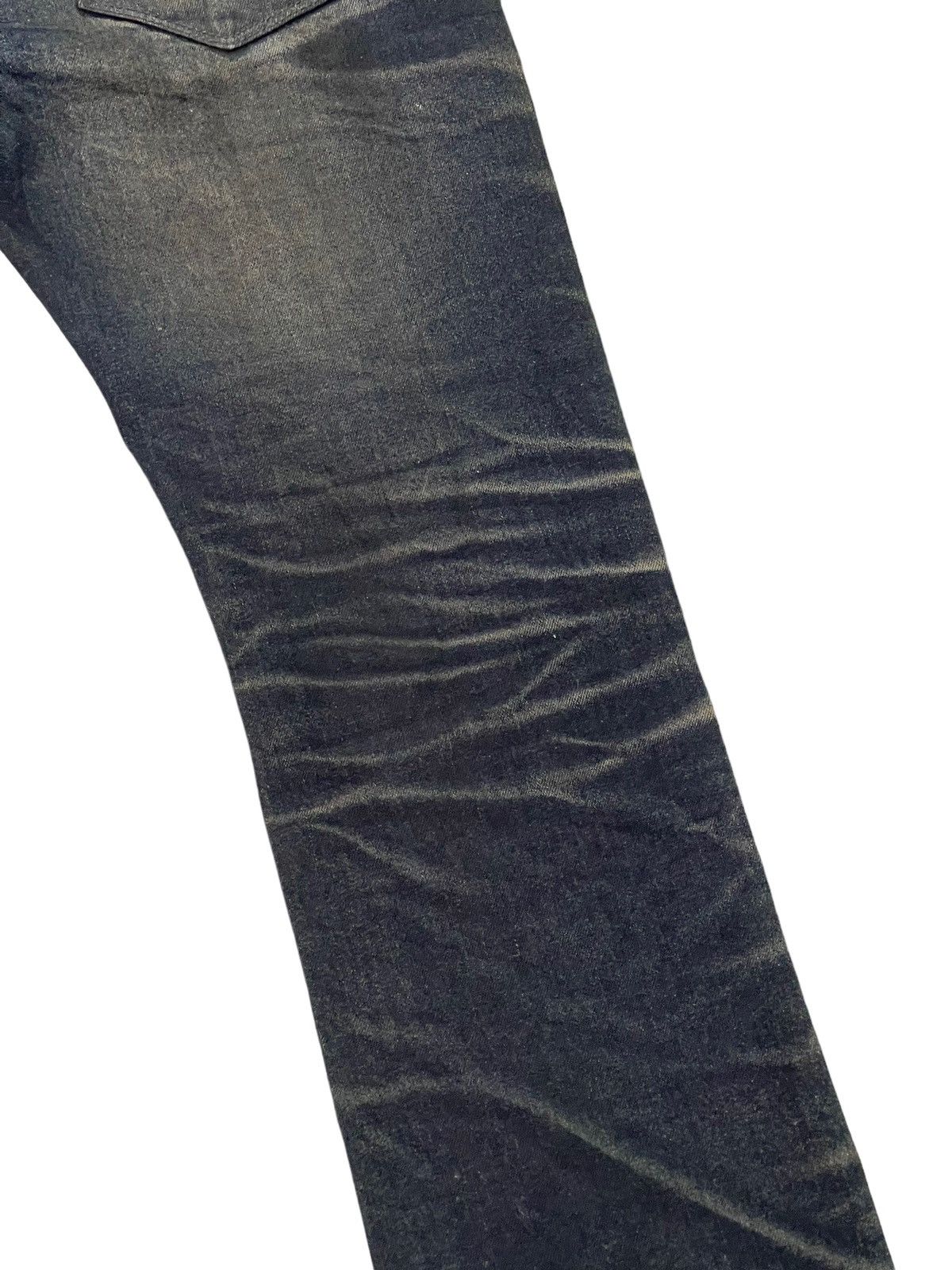 Japanese Brand Flare Jeans Slim AVH Distress Stretch Boot Cut 6🟦4 Size US 30 / EU 46 - 17 Thumbnail