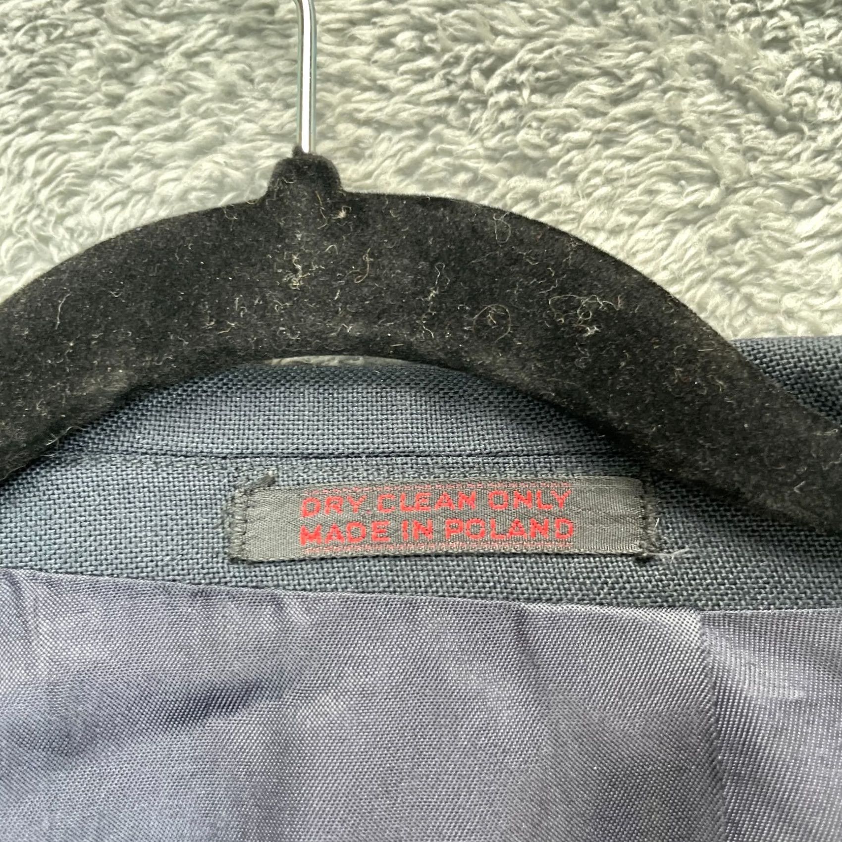 Vintage VINTAGE English Manor Mens 40R Blue Blazer Sport Coat Notch Lapel Vented Size 40R - 4 Thumbnail