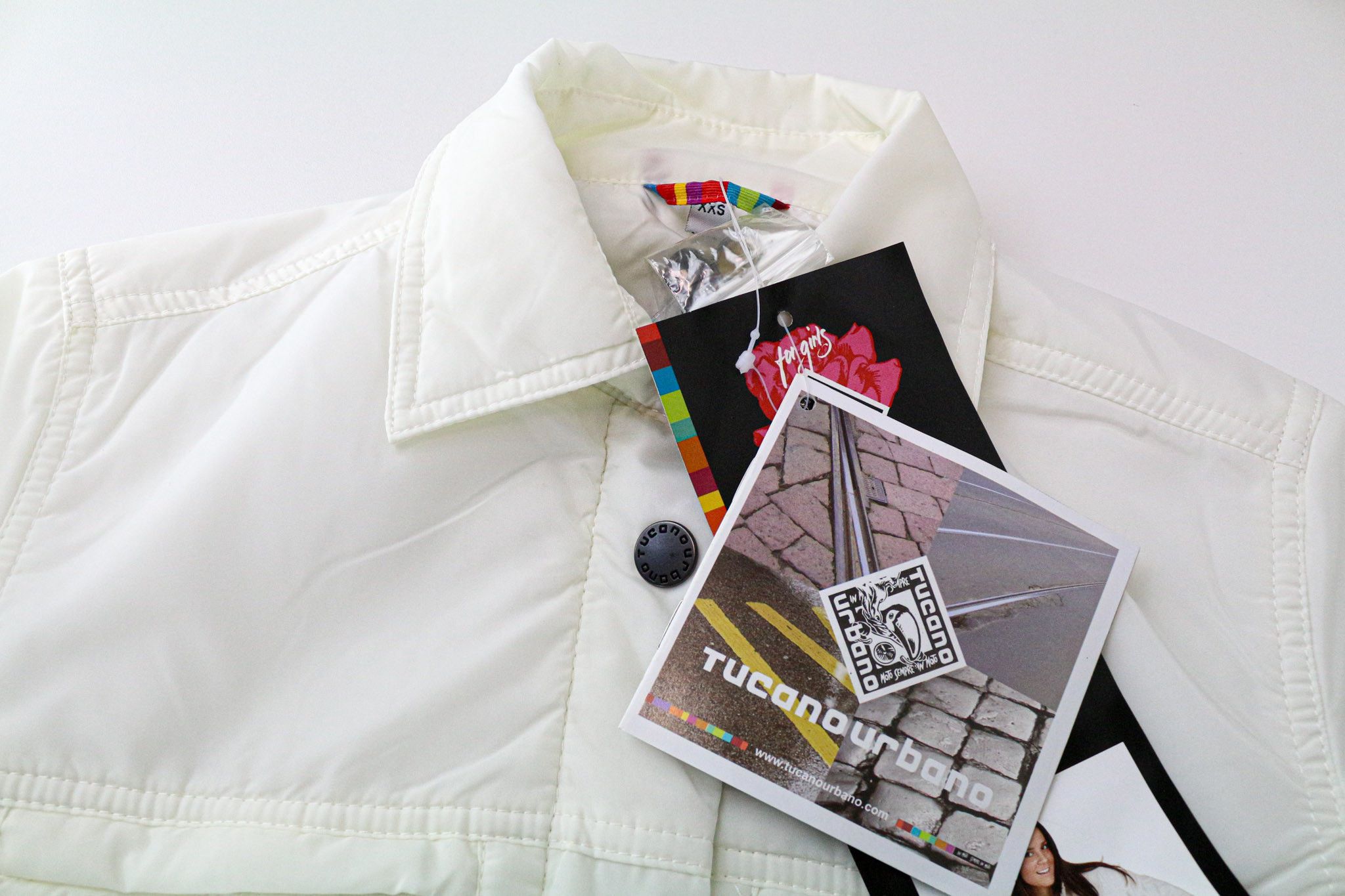 Other LORI 2XS Off-White Windproof Moto Jacket 74439 Size XXS / US 00 / IT 34 - 3 Thumbnail