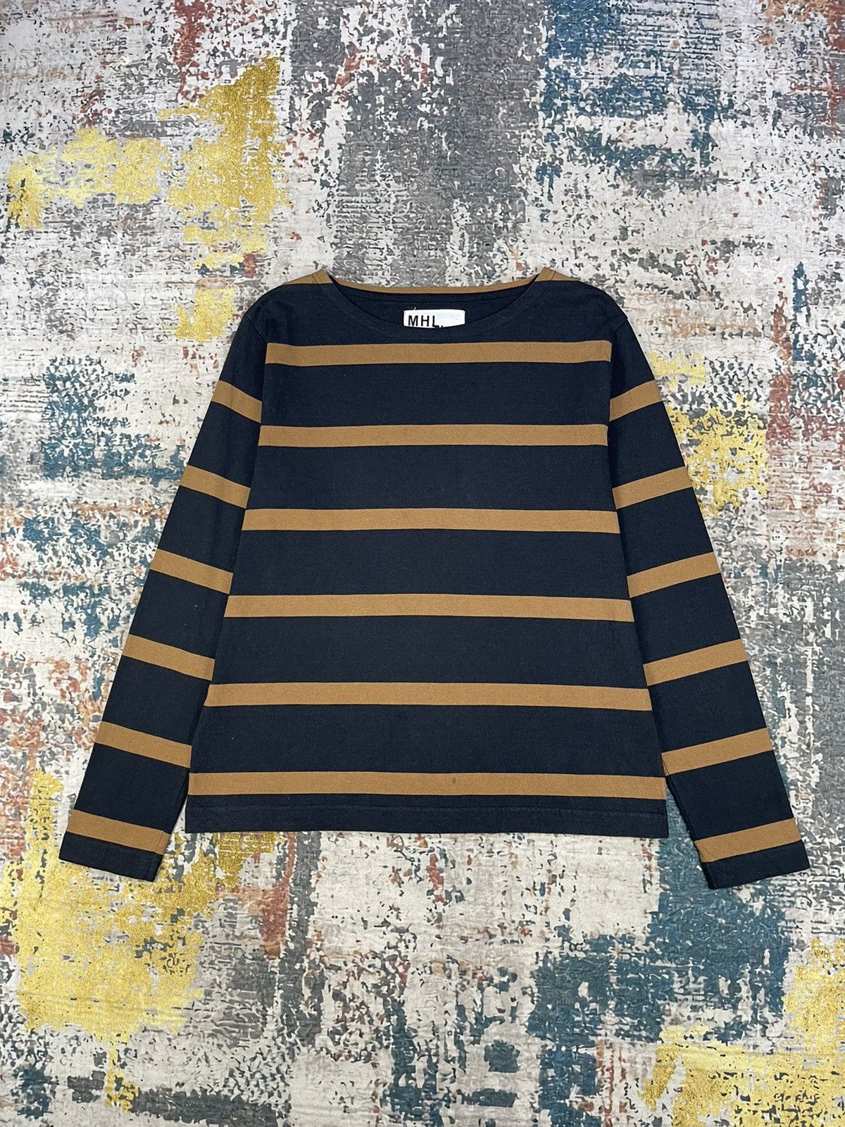Margaret Howell MHL Margaret Howell Wide Crew Wide Stripe Shirt Size XS / US 0-2 / IT 36-38 - 2 Thumbnail