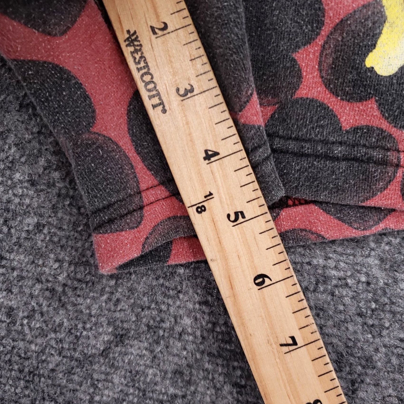 Gloverall Nirvana Shorts Womens S Red Sweatshorts Women Fleece Mid Rise Allover Print Heart Size 28" / US 6 / IT 42 - 6 Thumbnail