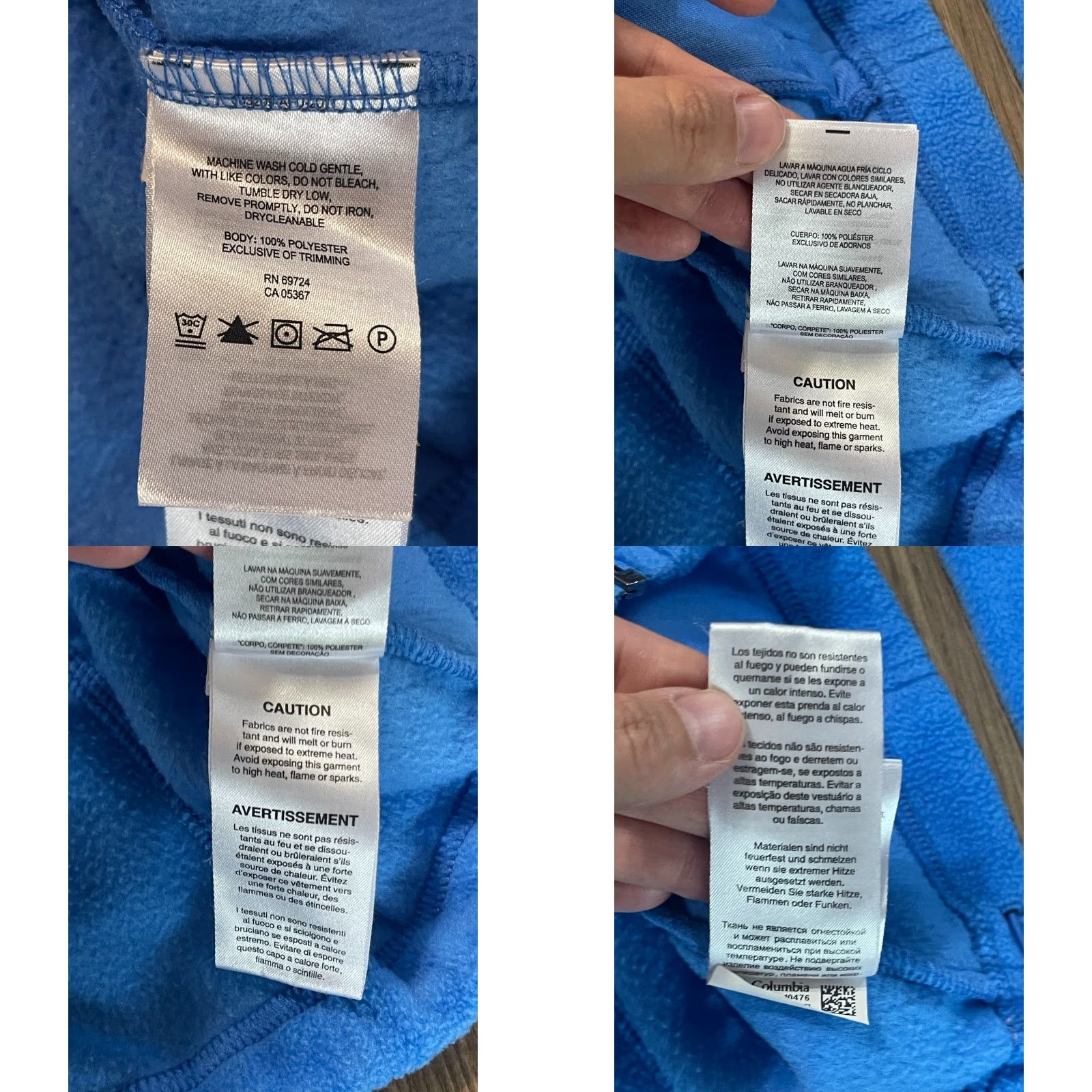 Vintage Columbia Sweater Women’s Size S Blue Full Zip Fleece Pockets Size S / US 4 / IT 40 - 8 Thumbnail